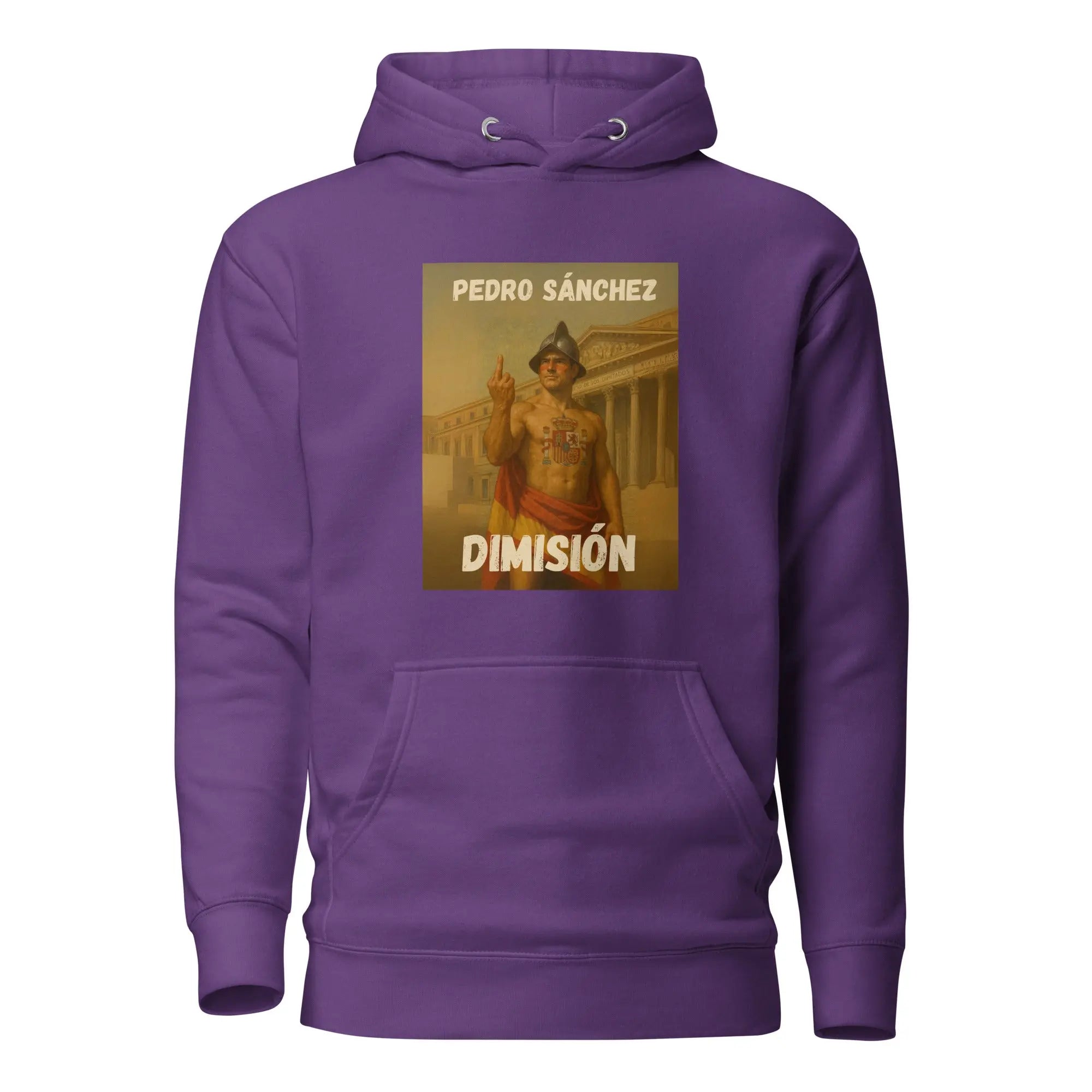 Comprar Sudadera con capucha unisex La Flamenca de Borgoña, Bandera de España, Cruz de Borgoña, Patricia Muñoz, VOX