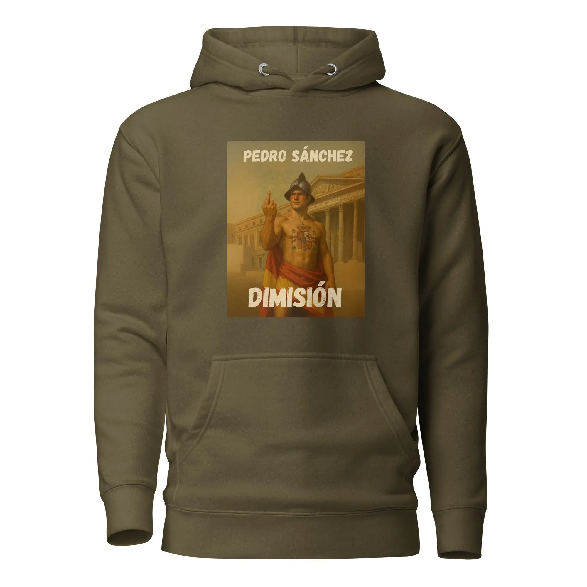 Comprar Sudadera con capucha unisex La Flamenca de Borgoña, Bandera de España, Cruz de Borgoña, Patricia Muñoz, VOX