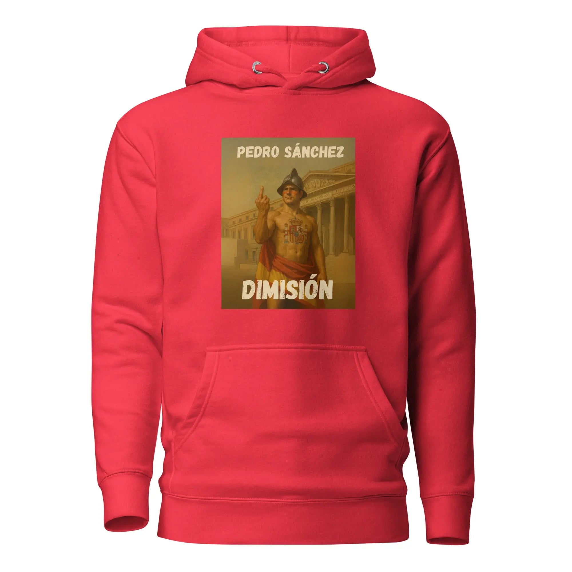 Comprar Sudadera con capucha unisex La Flamenca de Borgoña, Bandera de España, Cruz de Borgoña, Patricia Muñoz, VOX