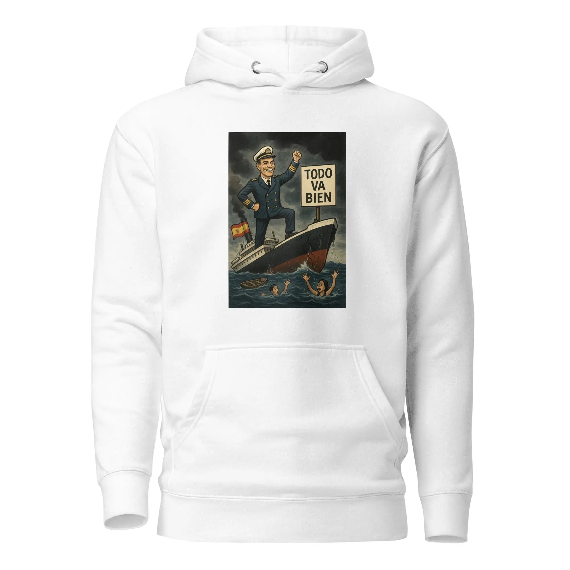 Comprar Sudadera con capucha unisex La Flamenca de Borgoña, Bandera de España, Cruz de Borgoña, Patricia Muñoz, VOX