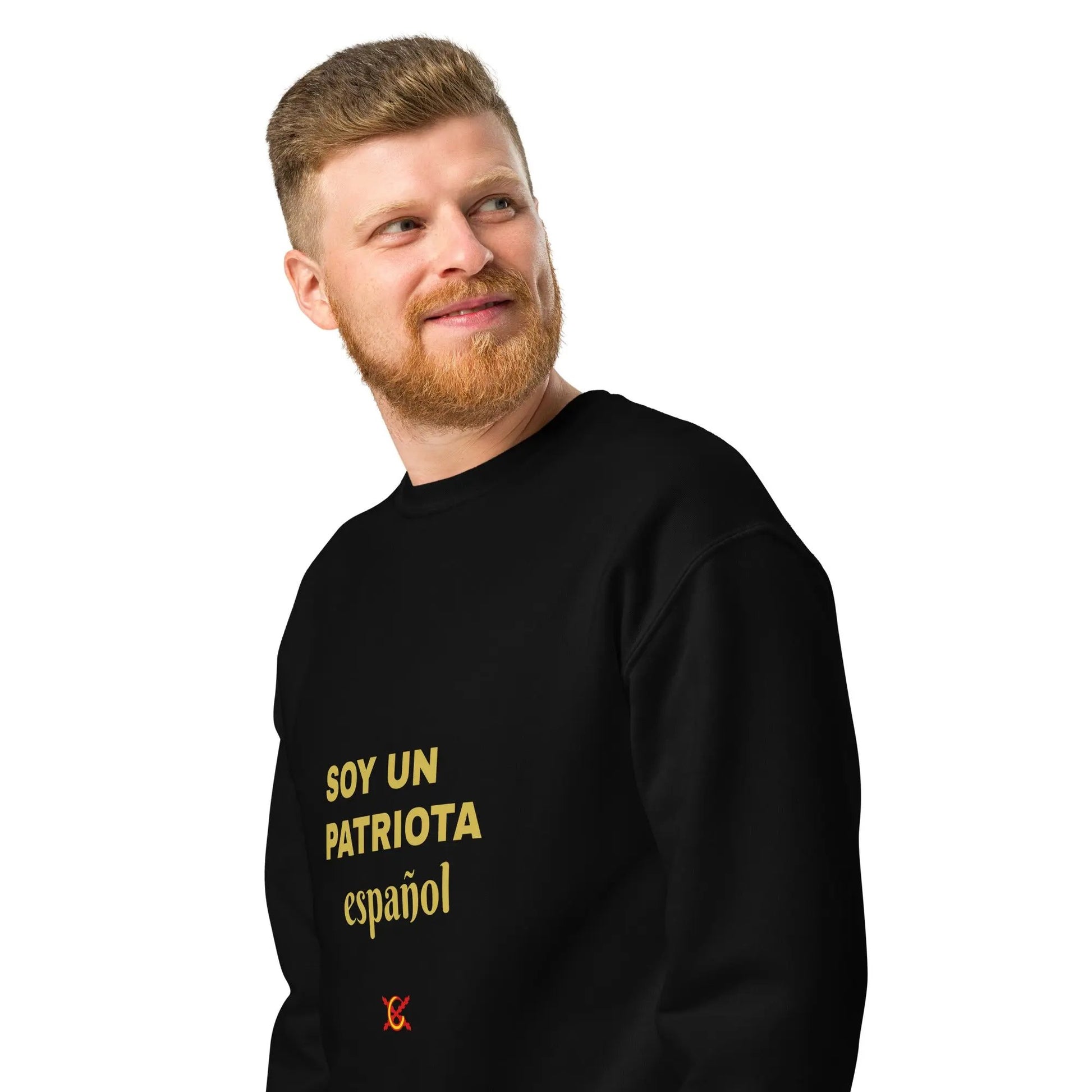 Comprar Sudadera cuello redondo "Soy un patriota español" La Flamenca de Borgoña Bandera España