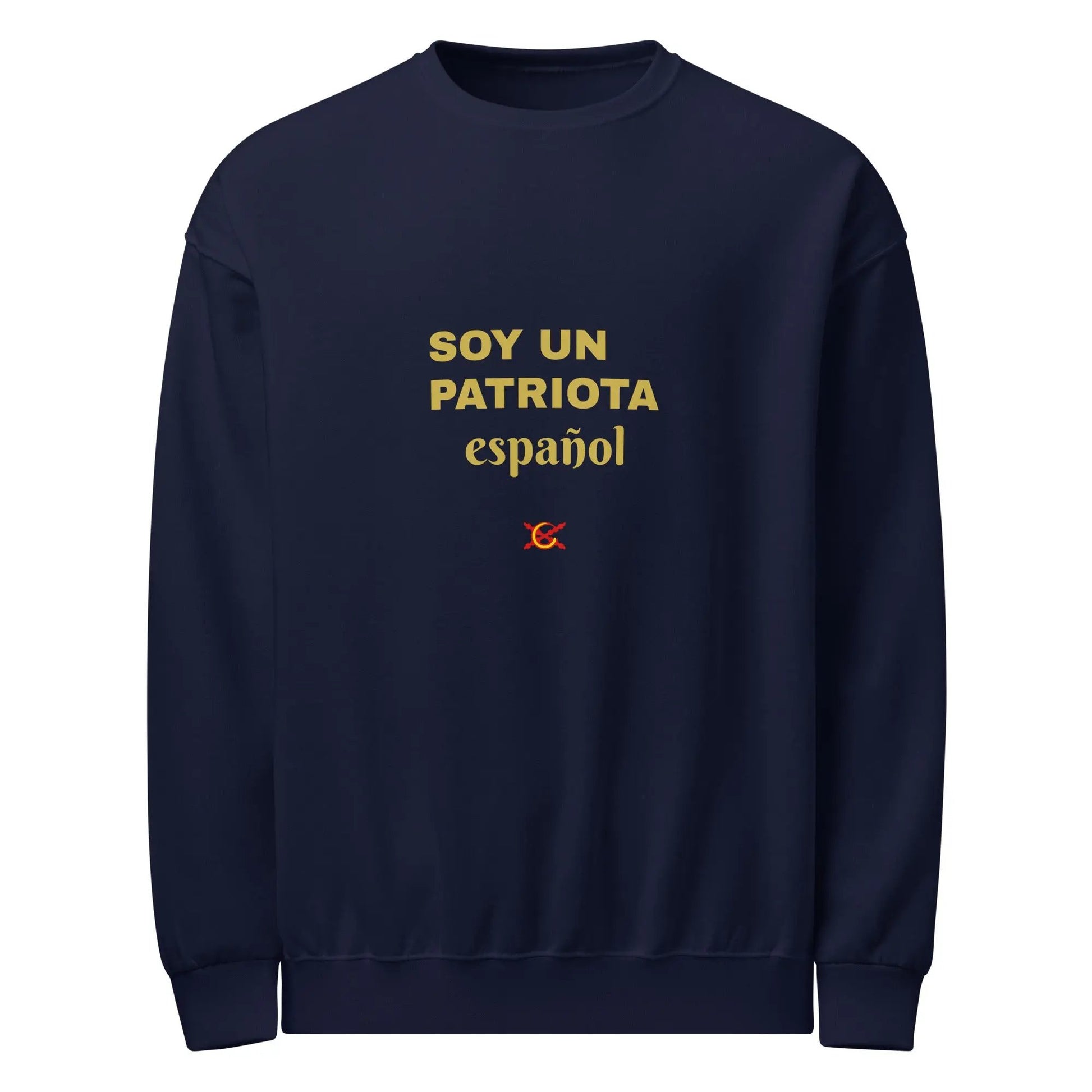 Comprar Sudadera cuello redondo "Soy un patriota español" La Flamenca de Borgoña Bandera España