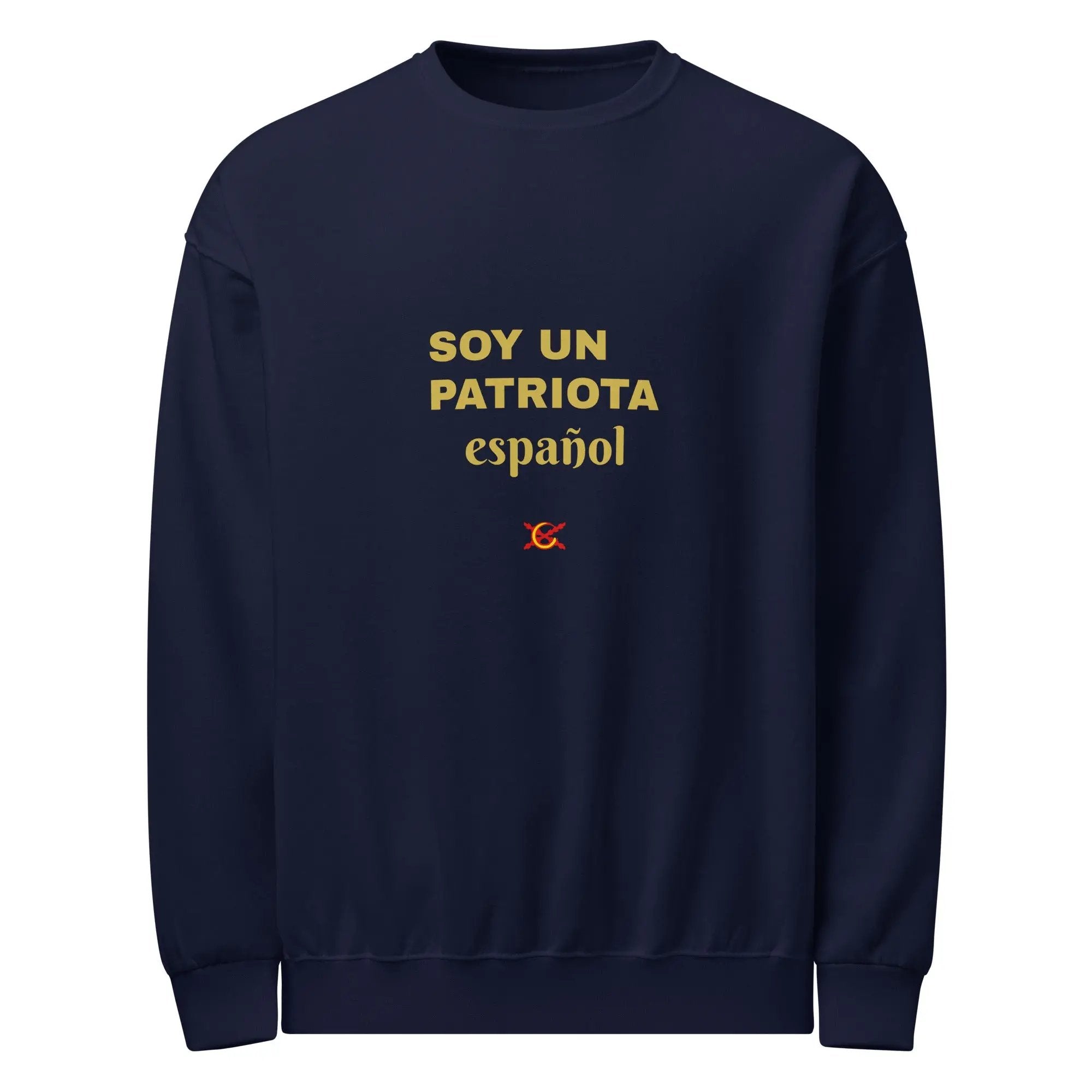 Comprar Sudadera cuello redondo "Soy un patriota español" La Flamenca de Borgoña Bandera España