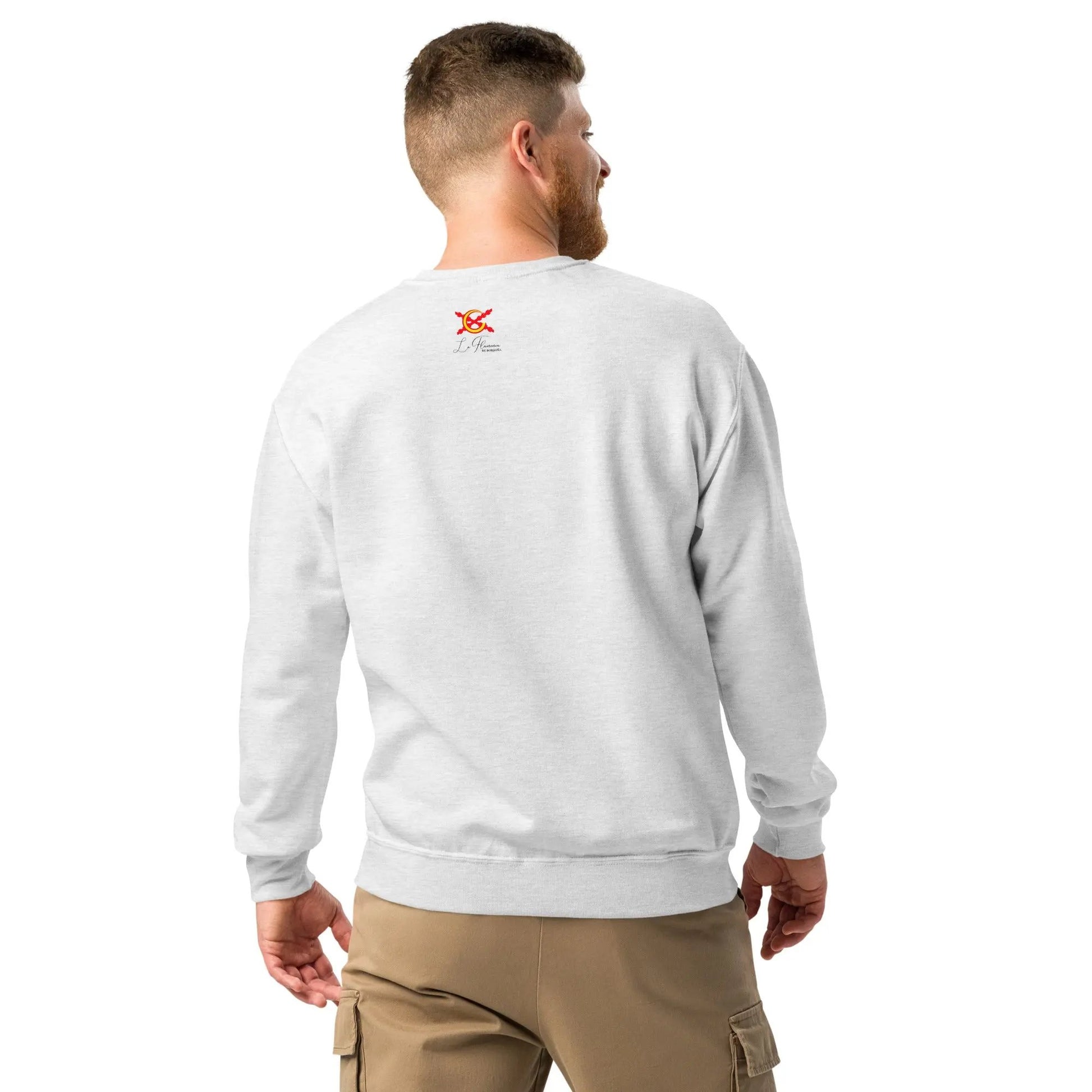 Comprar Sudadera cuello redondo "Soy un patriota español" La Flamenca de Borgoña Bandera España