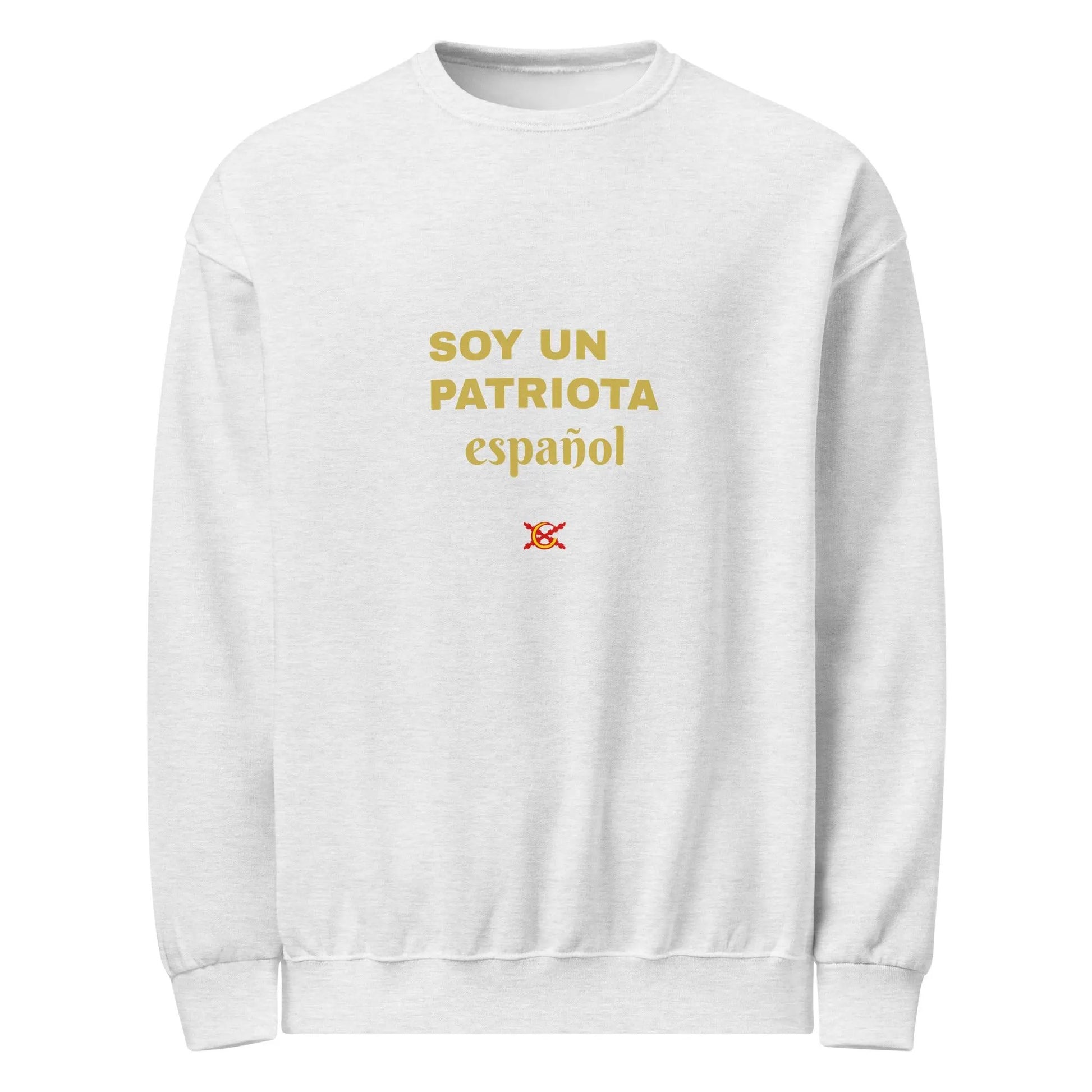 Comprar Sudadera cuello redondo "Soy un patriota español" La Flamenca de Borgoña Bandera España