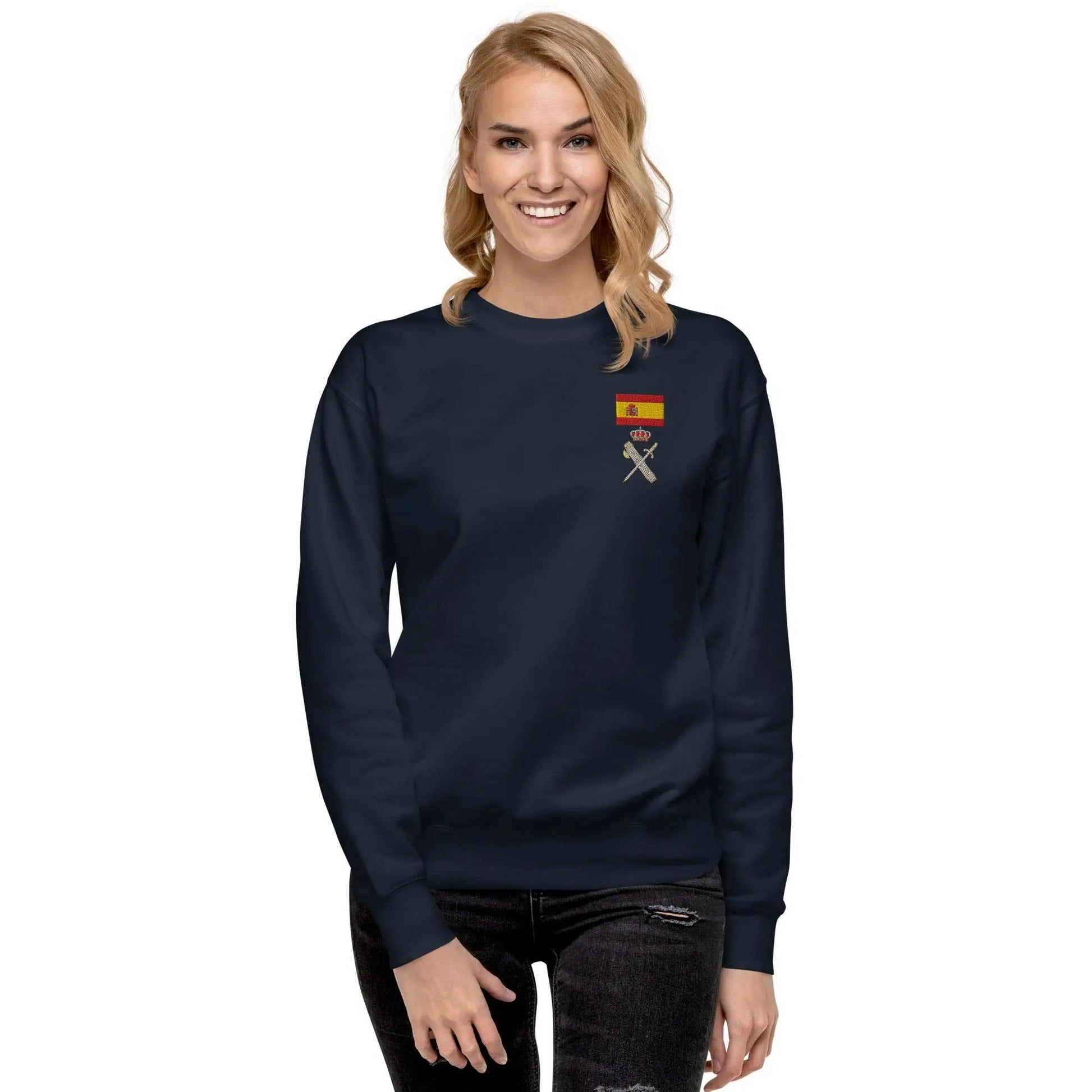 Comprar Sudadera gruesa unisex Guardia Civil La Flamenca de Borgoña Bandera España