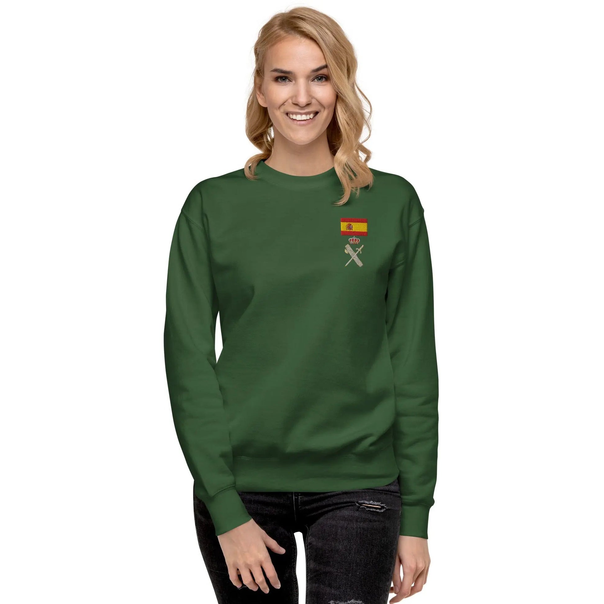 Comprar Sudadera gruesa unisex Guardia Civil La Flamenca de Borgoña Bandera España