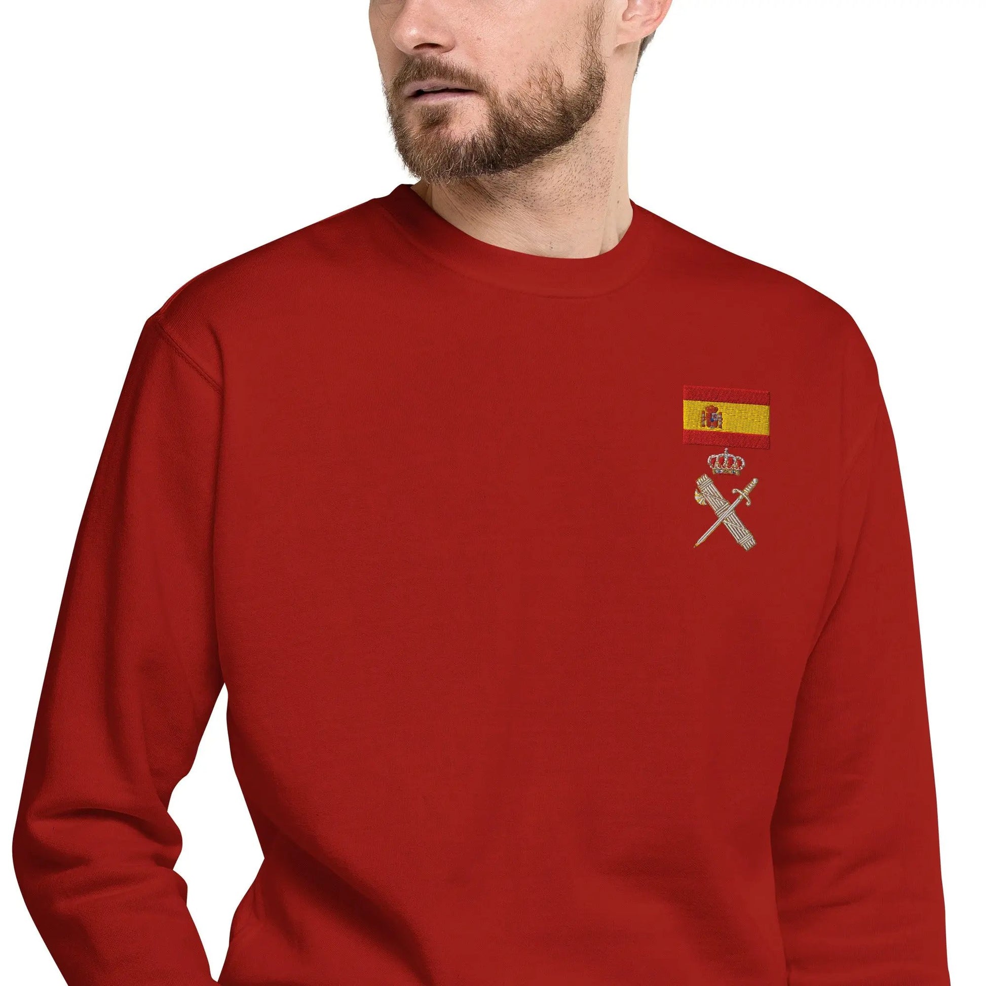 Comprar Sudadera gruesa unisex Guardia Civil La Flamenca de Borgoña Bandera España