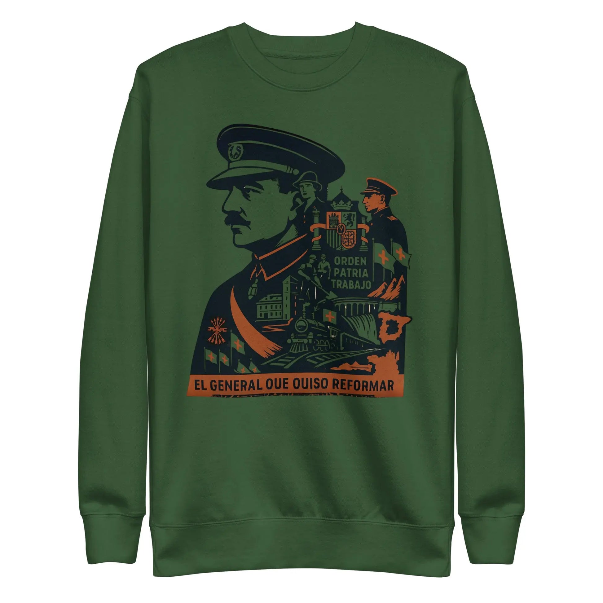 Comprar Sudadera gruesa unisex La Flamenca de Borgoña, Bandera de España, Cruz de Borgoña, Patricia Muñoz, VOX