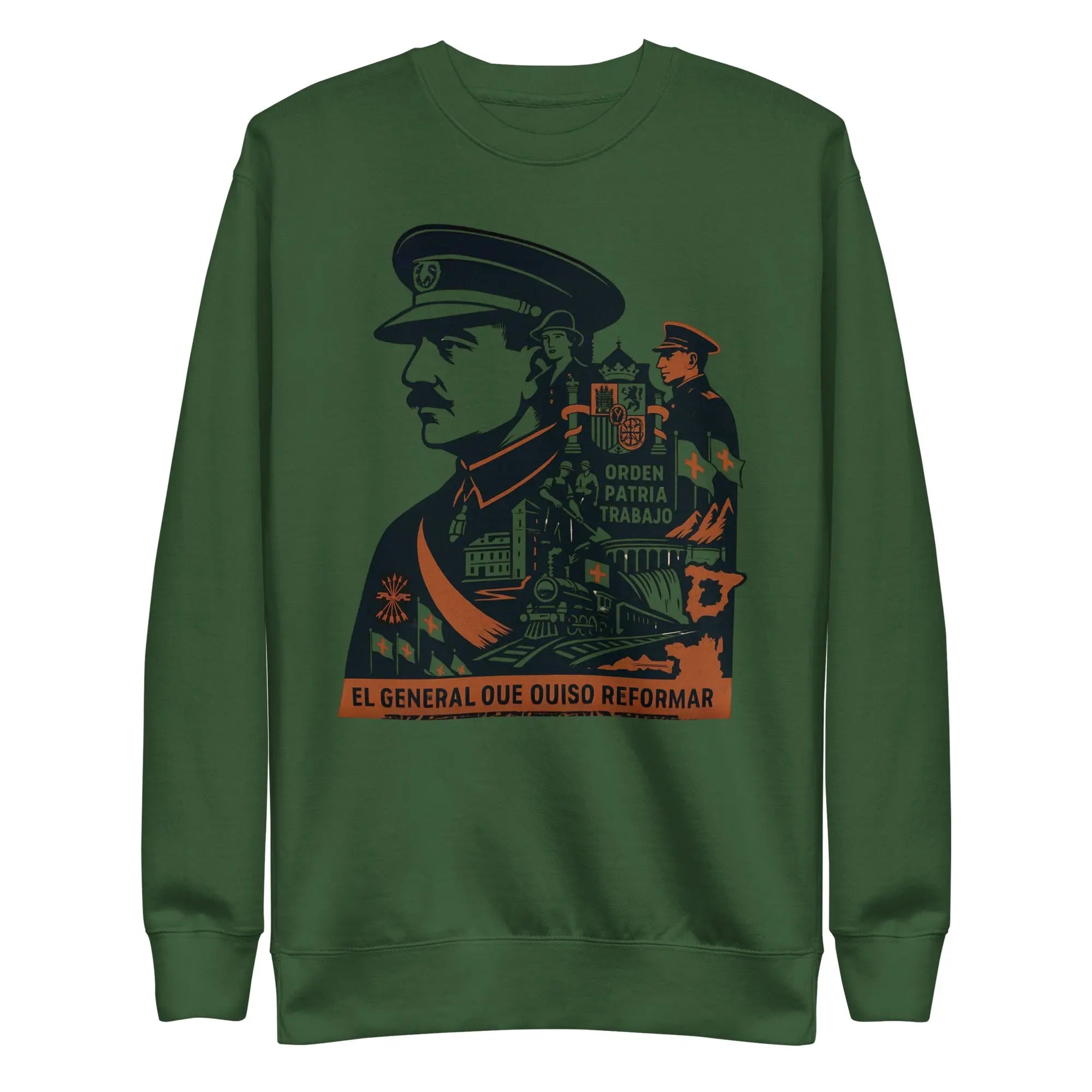 Comprar Sudadera gruesa unisex La Flamenca de Borgoña, Bandera de España, Cruz de Borgoña, Patricia Muñoz, VOX