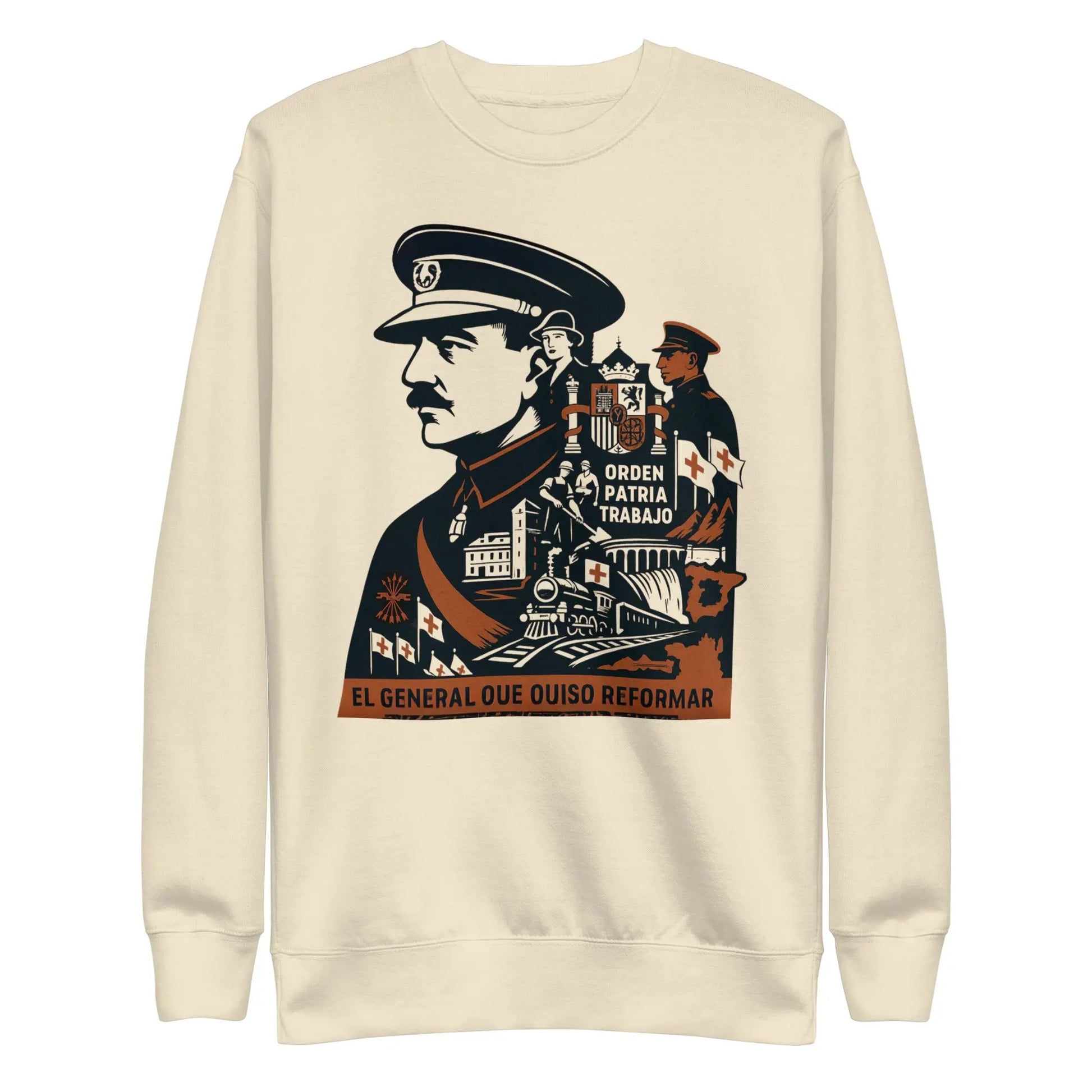 Comprar Sudadera gruesa unisex La Flamenca de Borgoña, Bandera de España, Cruz de Borgoña, Patricia Muñoz, VOX