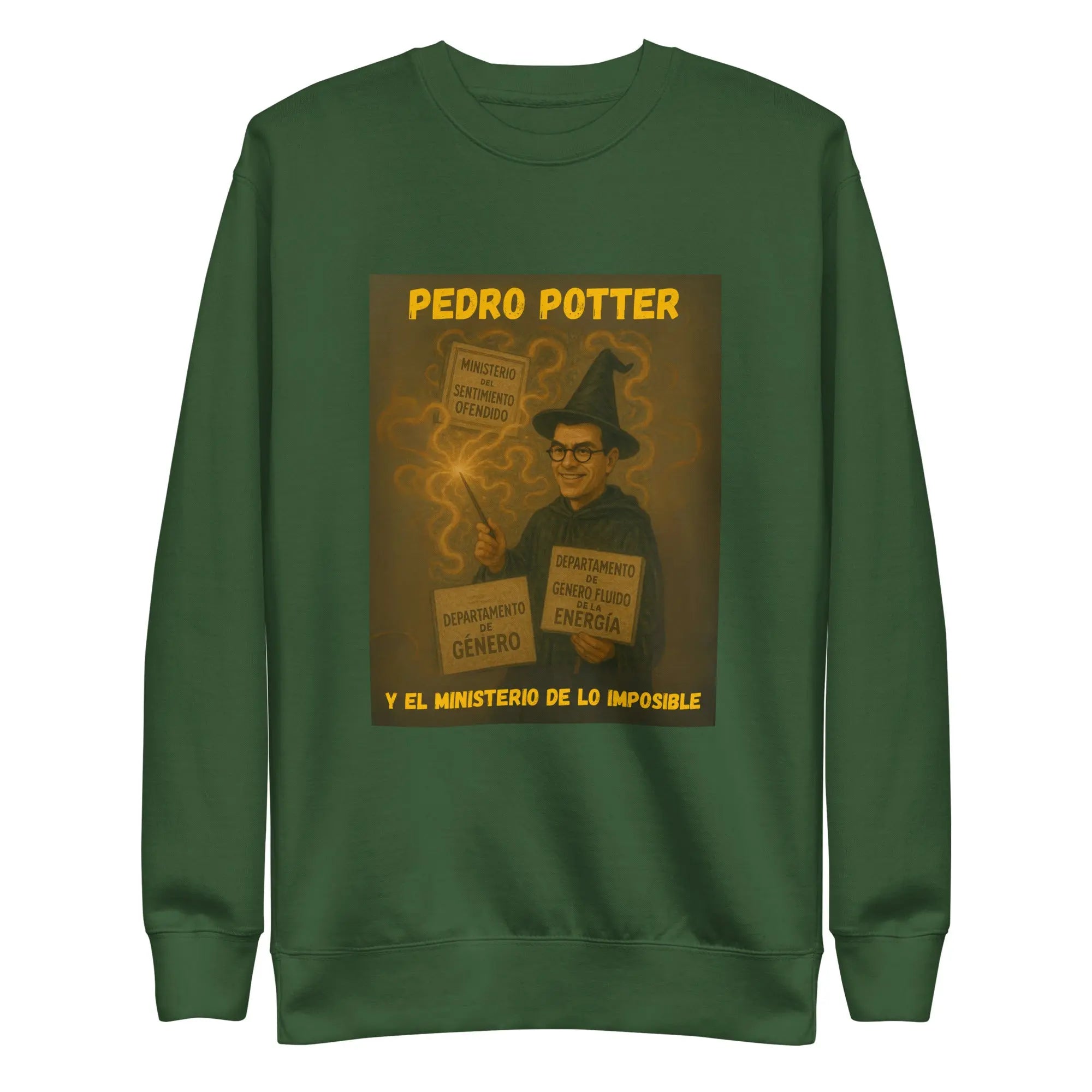 Comprar Sudadera "Pedro Potter y el Ministerio de lo imposible" Bandera España La Flamenca de Borgoña Patricia Muñoz VOX