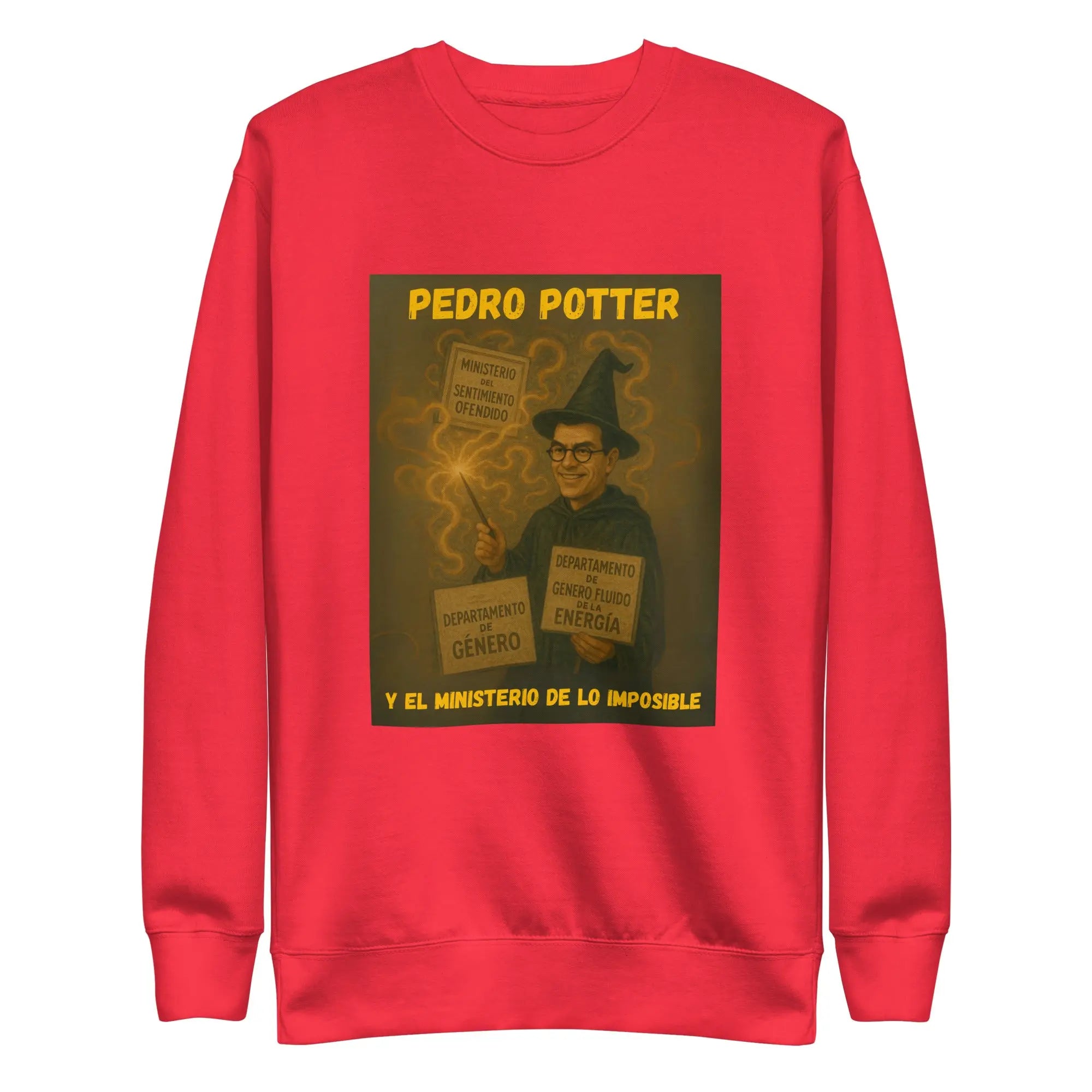 Comprar Sudadera "Pedro Potter y el Ministerio de lo imposible" Bandera España La Flamenca de Borgoña Patricia Muñoz VOX