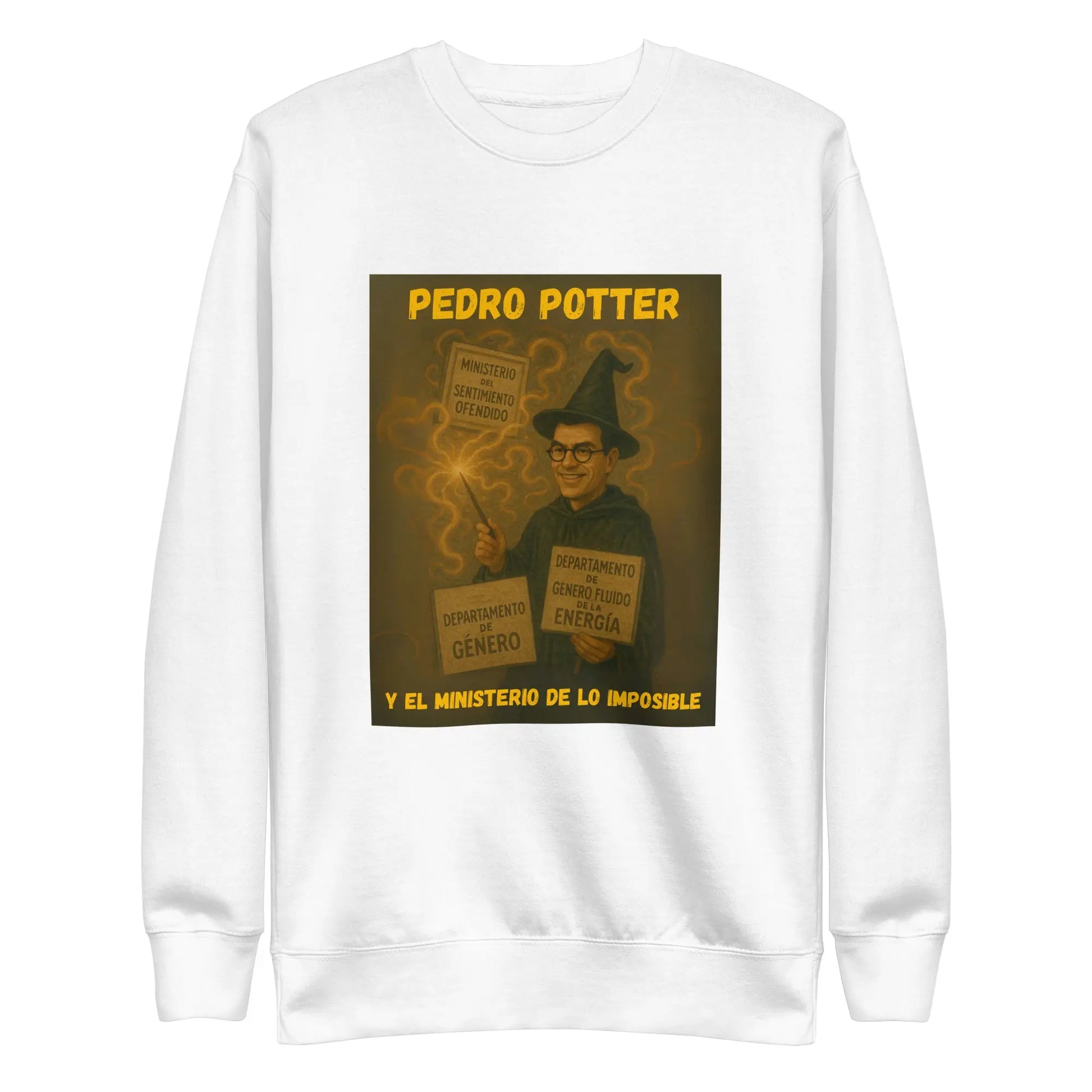 Comprar Sudadera "Pedro Potter y el Ministerio de lo imposible" Bandera España La Flamenca de Borgoña Patricia Muñoz VOX