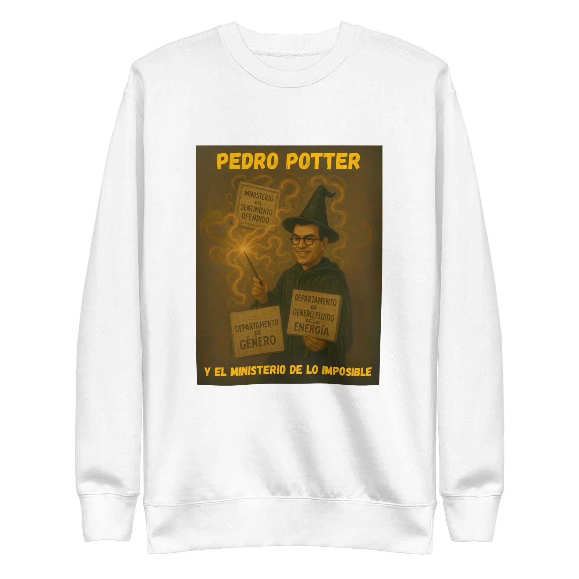 Comprar Sudadera "Pedro Potter y el Ministerio de lo imposible" Bandera España La Flamenca de Borgoña Patricia Muñoz VOX