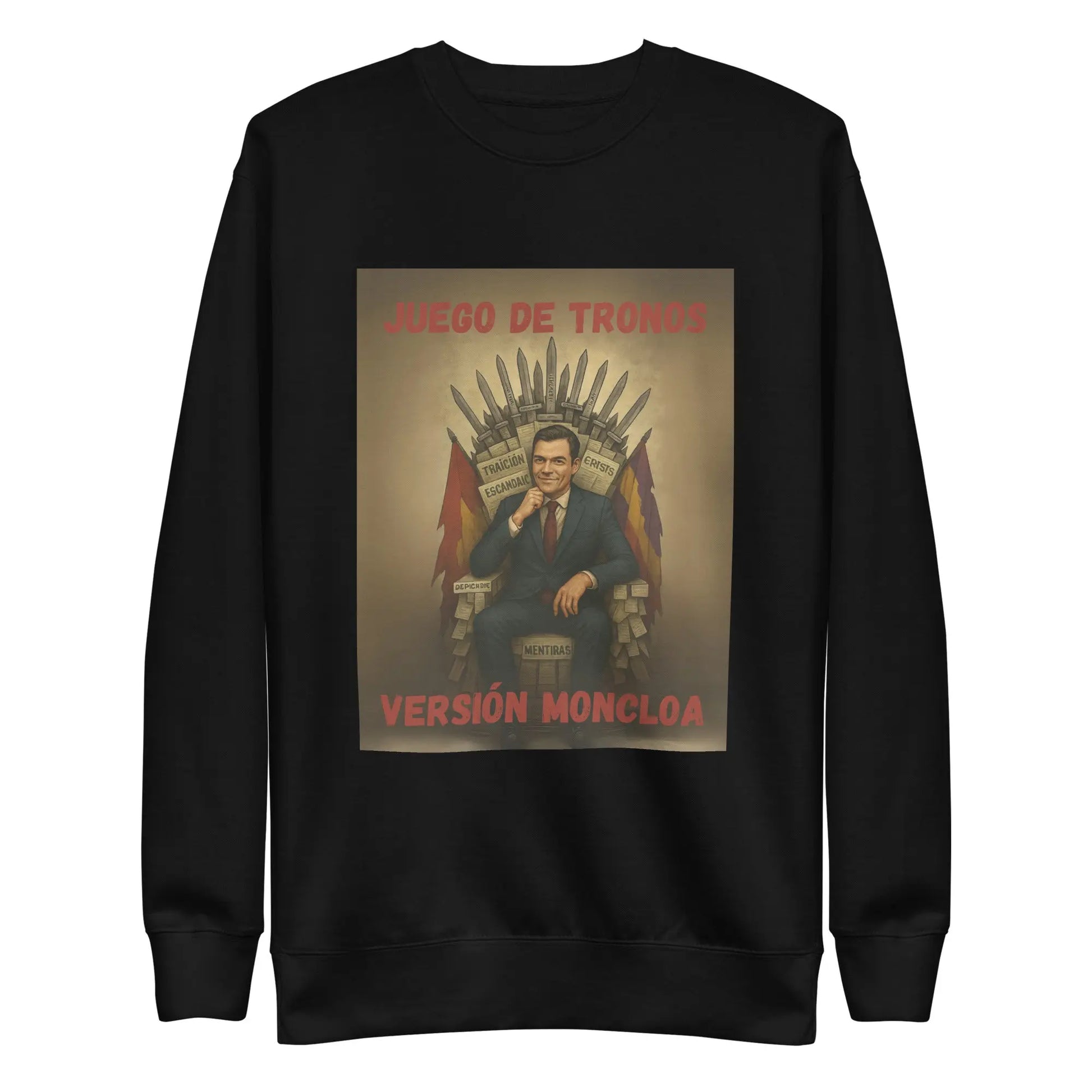 Comprar Sudadera "Juego de Tronos: Versión Moncloa" Bandera España La Flamenca de Borgoña Patricia Muñoz VOX