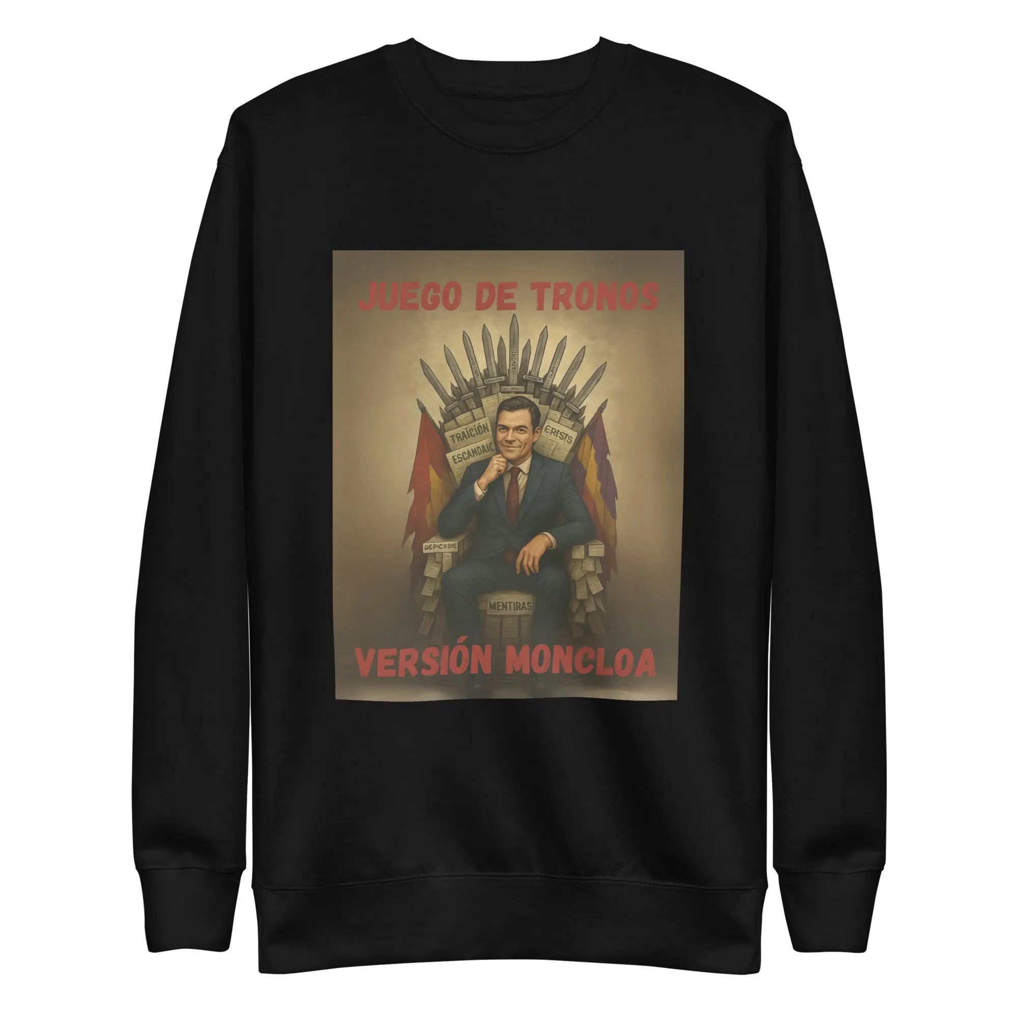 Comprar Sudadera "Juego de Tronos: Versión Moncloa" Bandera España La Flamenca de Borgoña Patricia Muñoz VOX