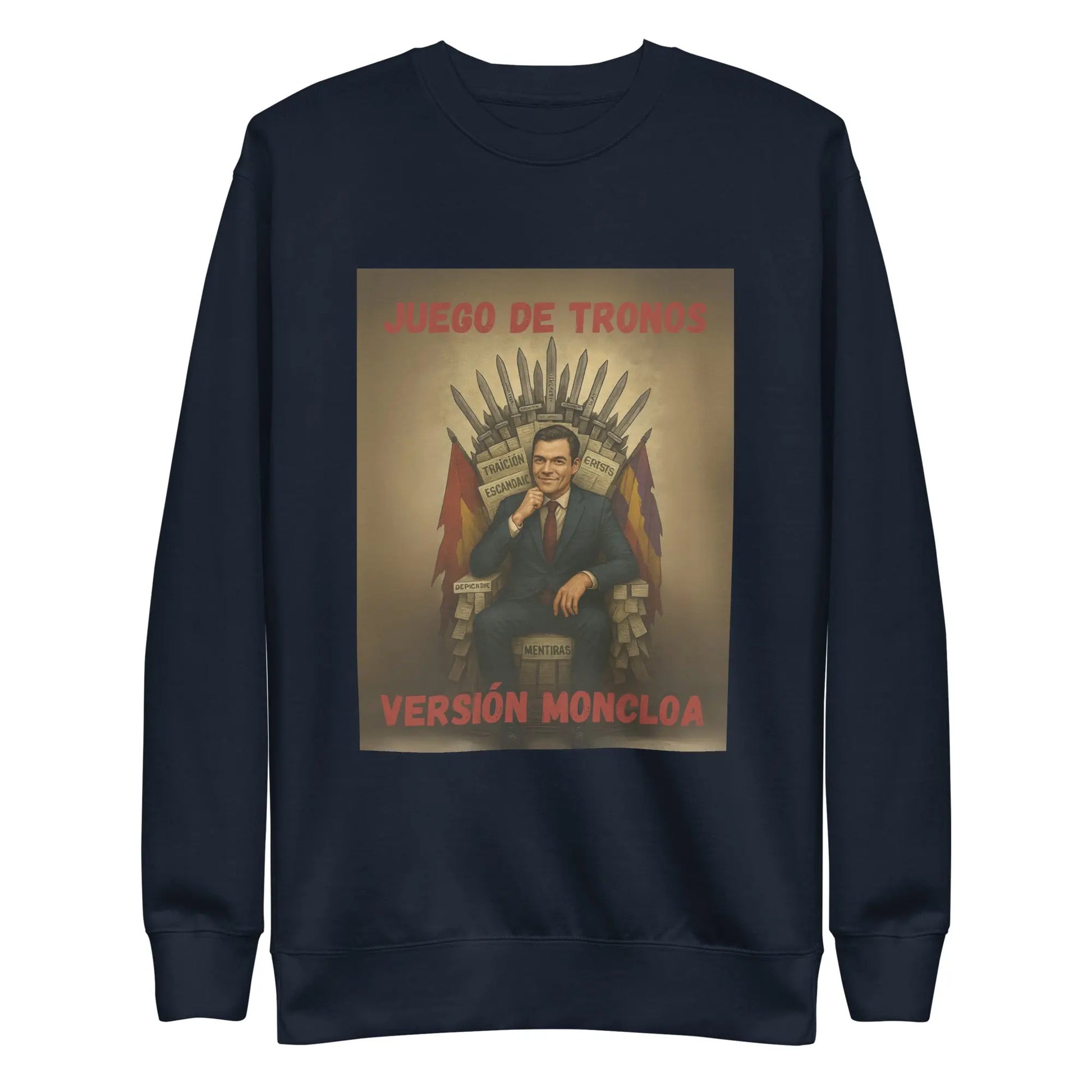 Comprar Sudadera "Juego de Tronos: Versión Moncloa" Bandera España La Flamenca de Borgoña Patricia Muñoz VOX