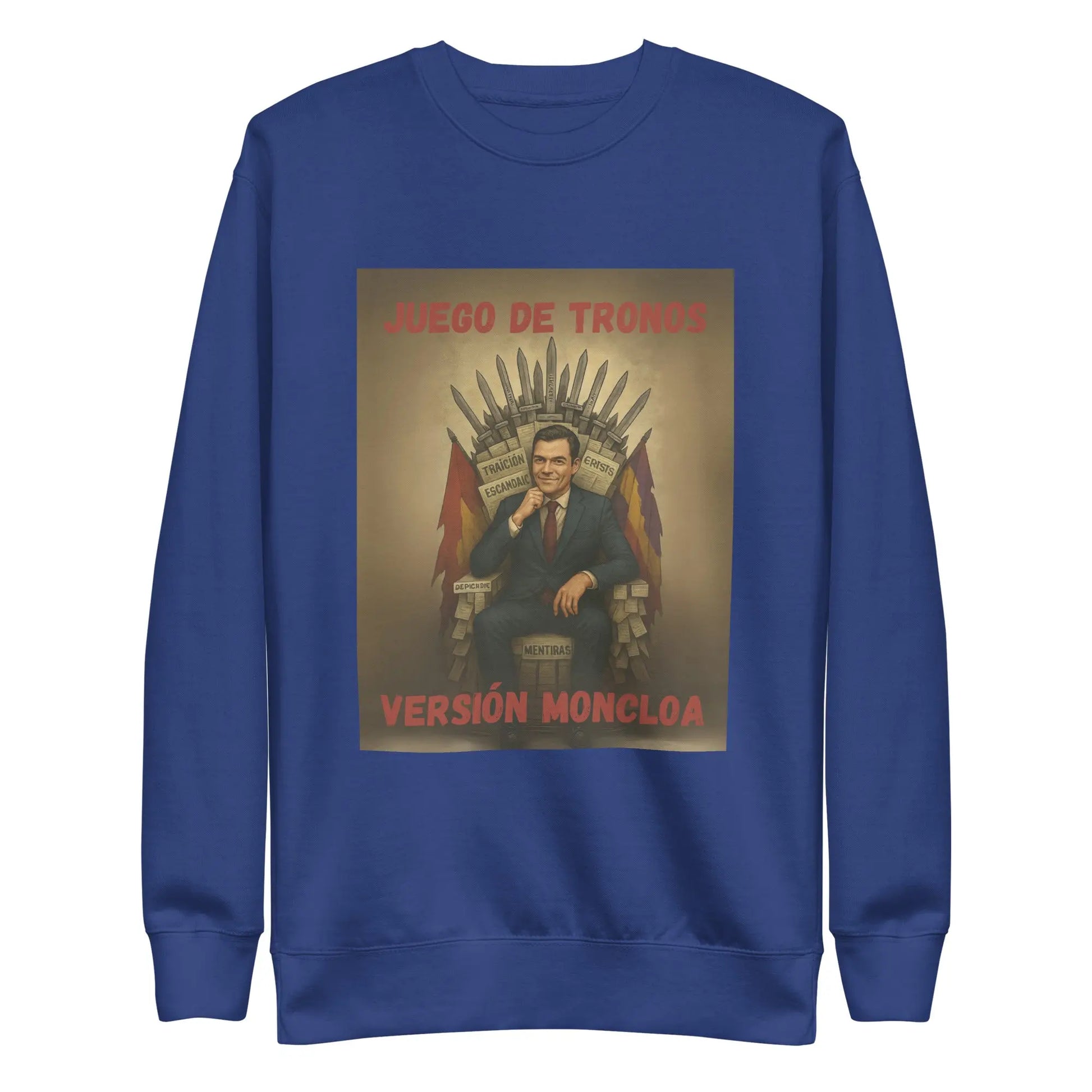 Comprar Sudadera "Juego de Tronos: Versión Moncloa" Bandera España La Flamenca de Borgoña Patricia Muñoz VOX