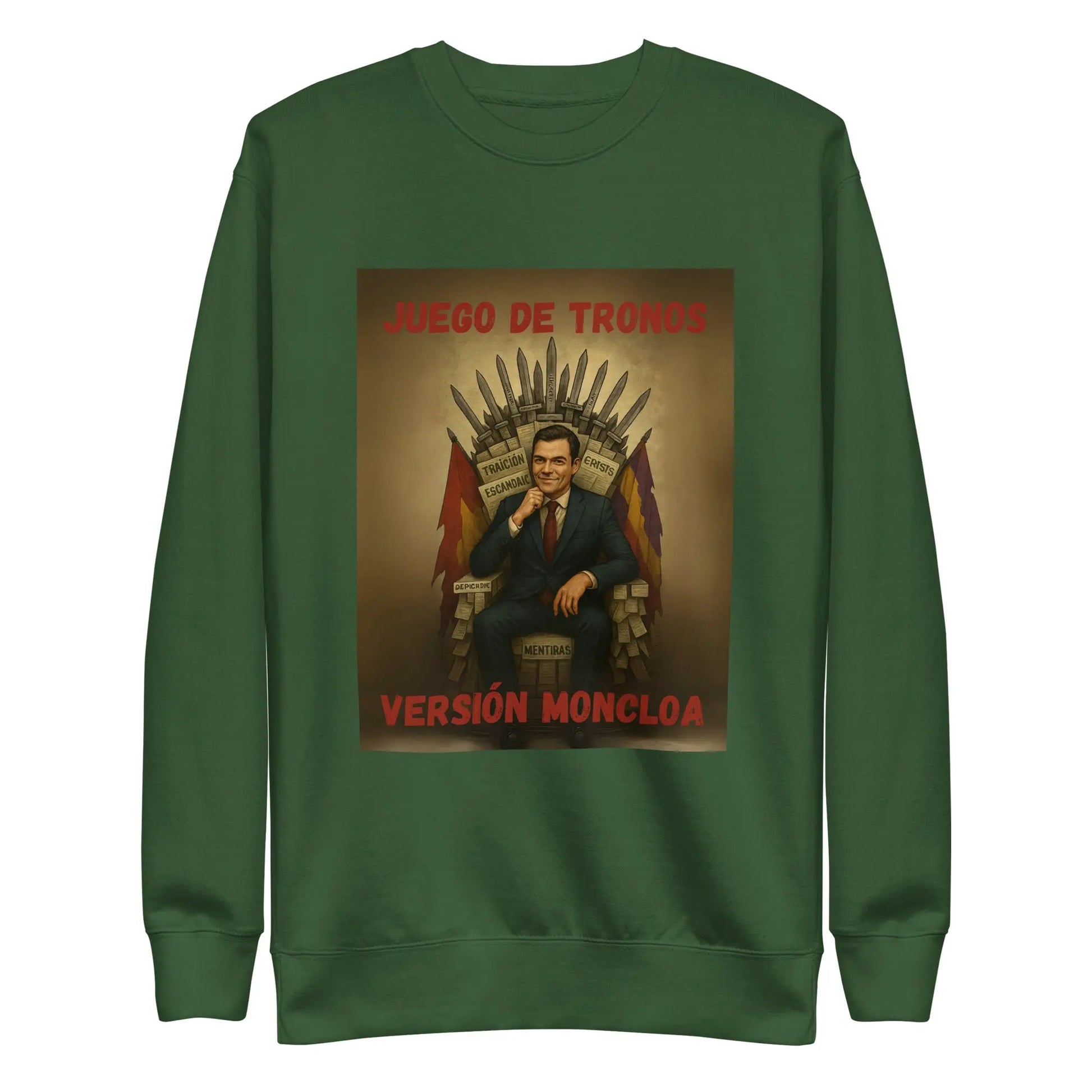 Comprar Sudadera "Juego de Tronos: Versión Moncloa" Bandera España La Flamenca de Borgoña Patricia Muñoz VOX