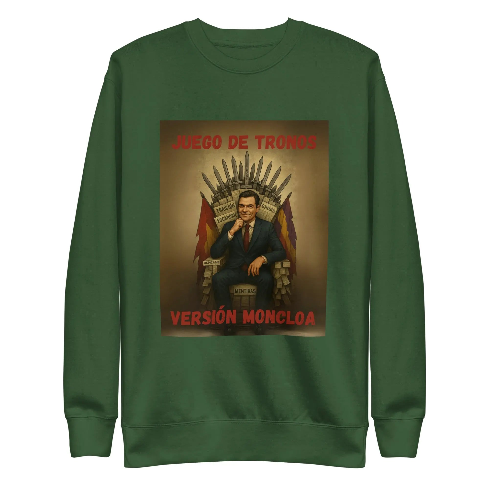 Comprar Sudadera "Juego de Tronos: Versión Moncloa" Bandera España La Flamenca de Borgoña Patricia Muñoz VOX