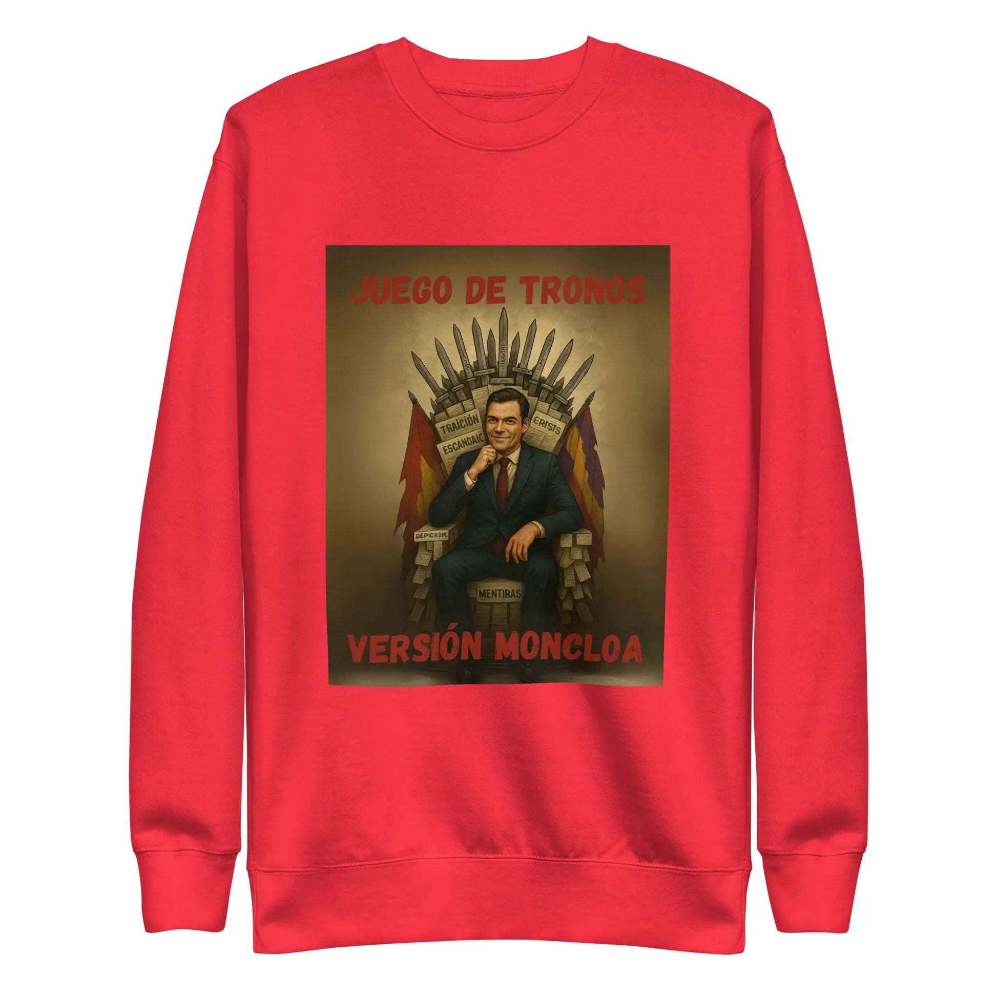 Comprar Sudadera "Juego de Tronos: Versión Moncloa" Bandera España La Flamenca de Borgoña Patricia Muñoz VOX