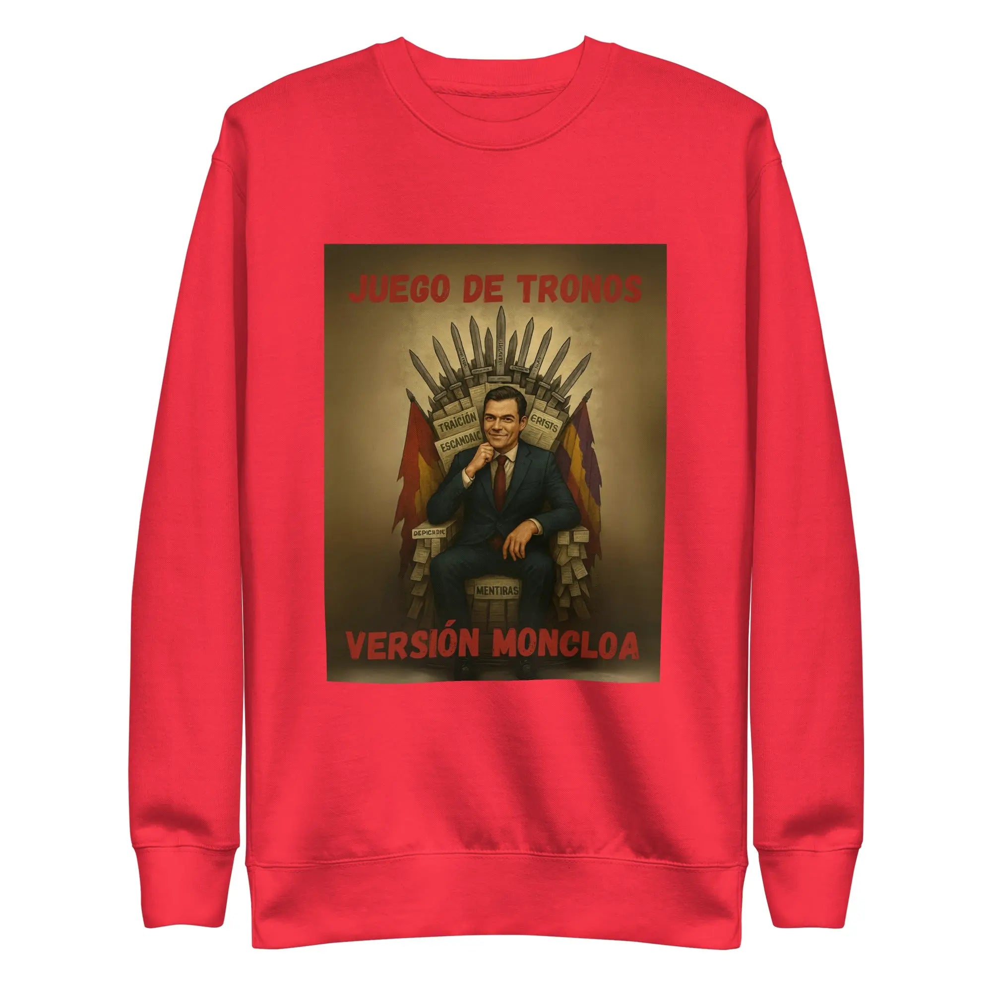 Comprar Sudadera "Juego de Tronos: Versión Moncloa" Bandera España La Flamenca de Borgoña Patricia Muñoz VOX