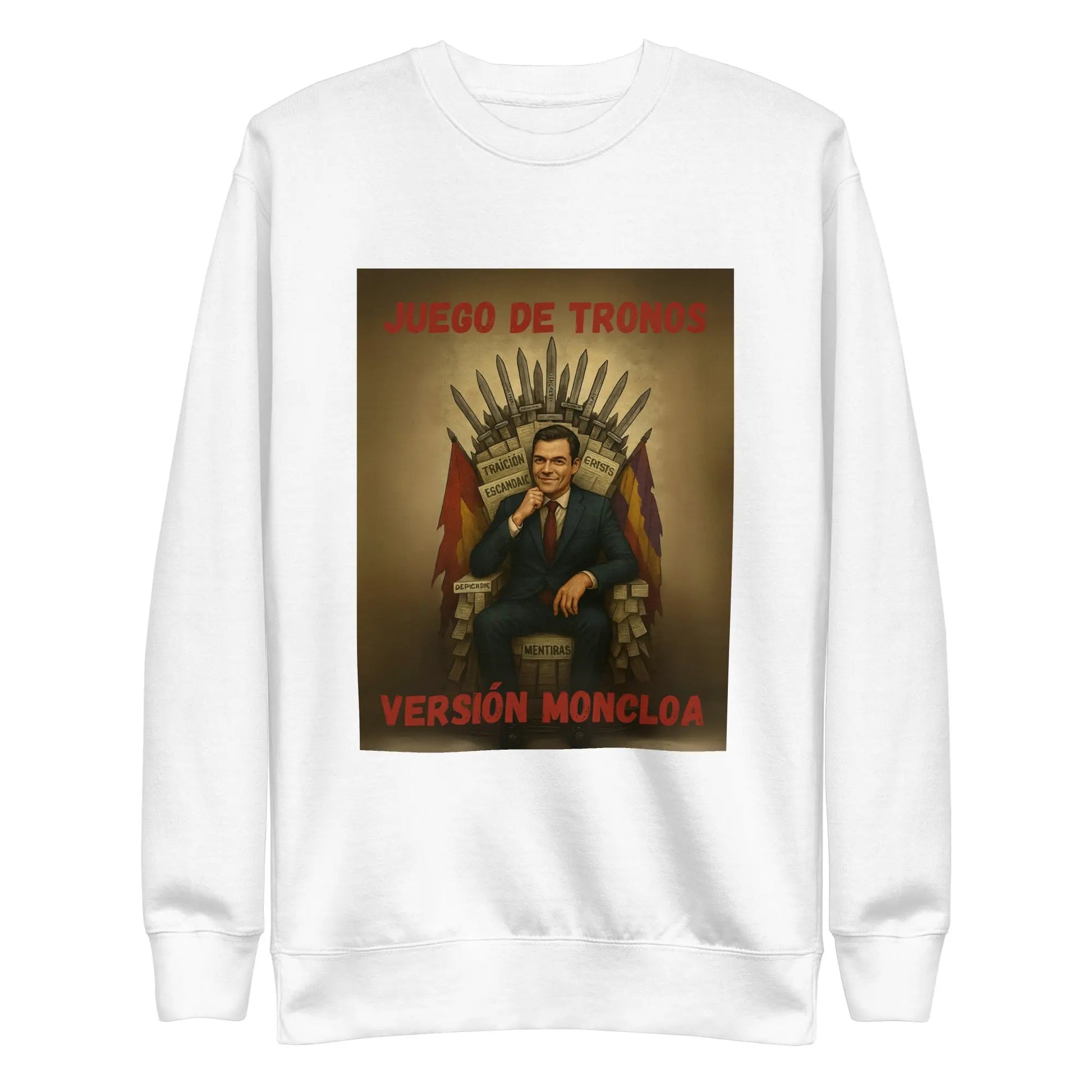 Comprar Sudadera "Juego de Tronos: Versión Moncloa" Bandera España La Flamenca de Borgoña Patricia Muñoz VOX