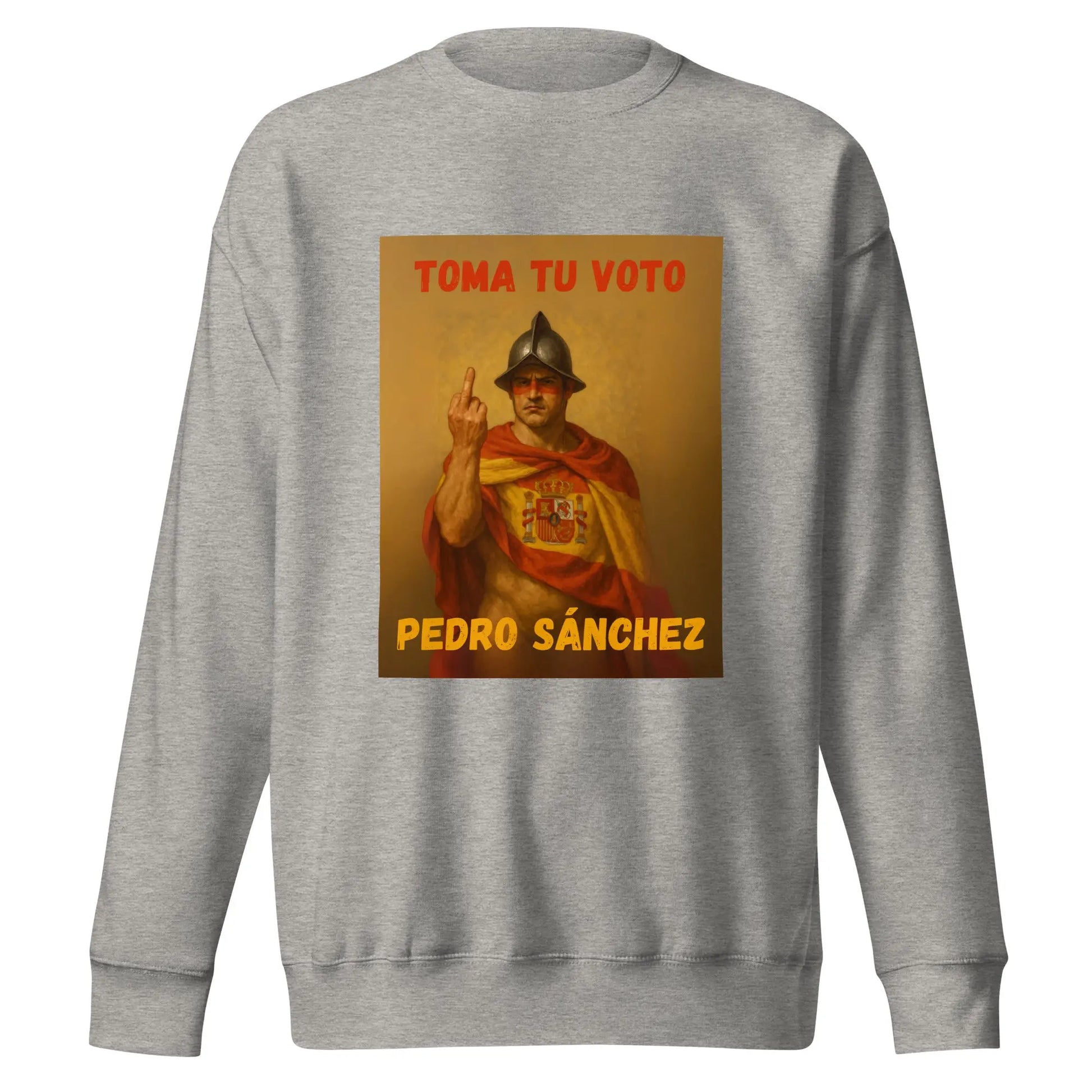 Comprar Sudadera "Toma tu voto Pedro Sánchez" Bandera España La Flamenca de Borgoña Patricia Muñoz VOX