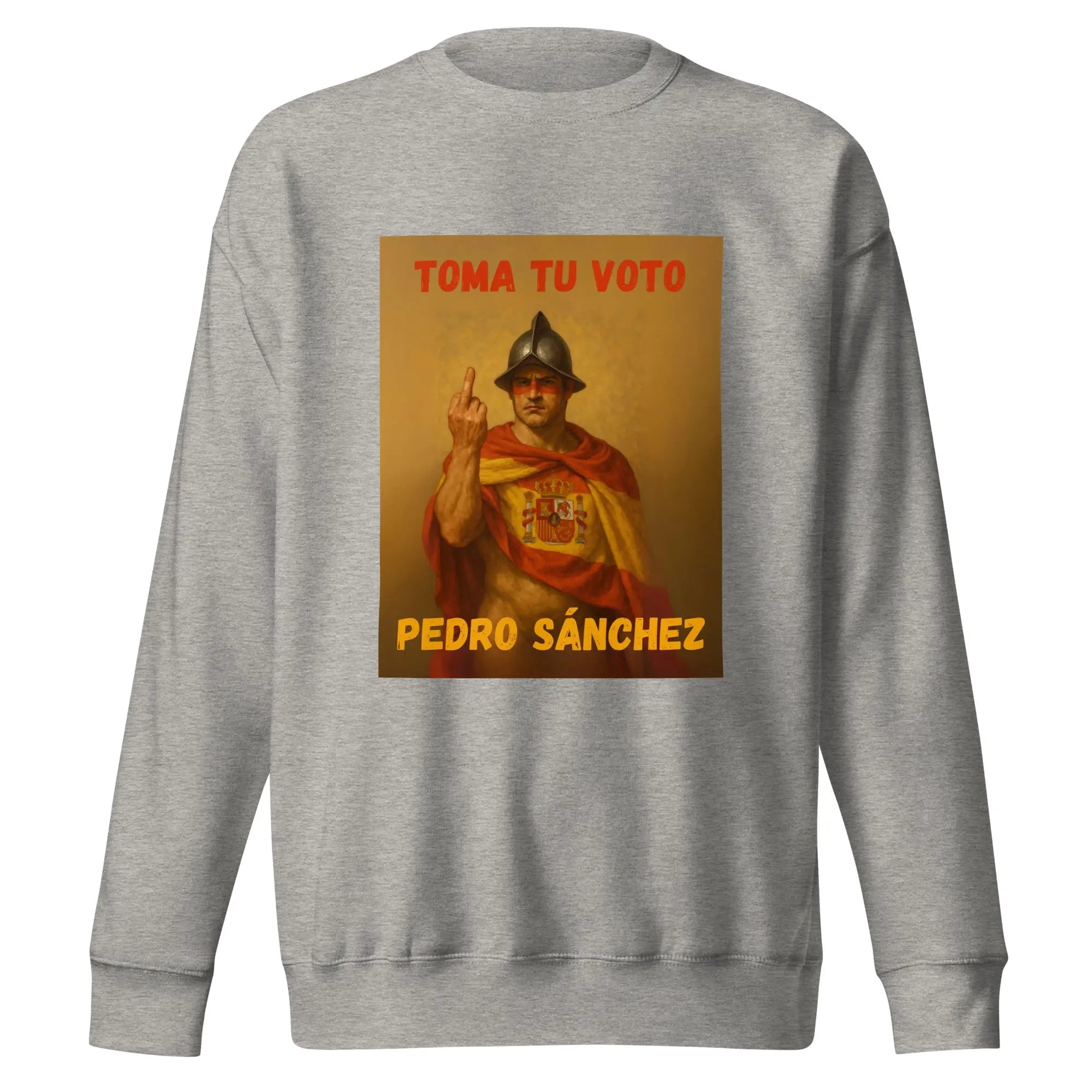 Comprar Sudadera "Toma tu voto Pedro Sánchez" Bandera España La Flamenca de Borgoña Patricia Muñoz VOX