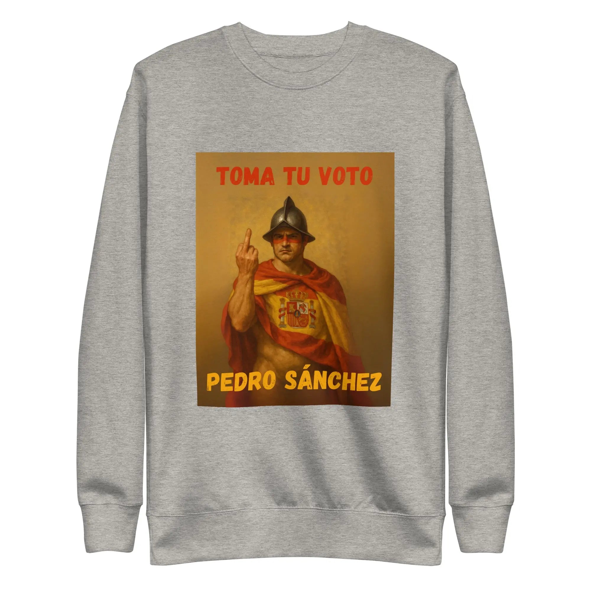 Comprar Sudadera "Toma tu voto Pedro Sánchez" Bandera España La Flamenca de Borgoña Patricia Muñoz VOX