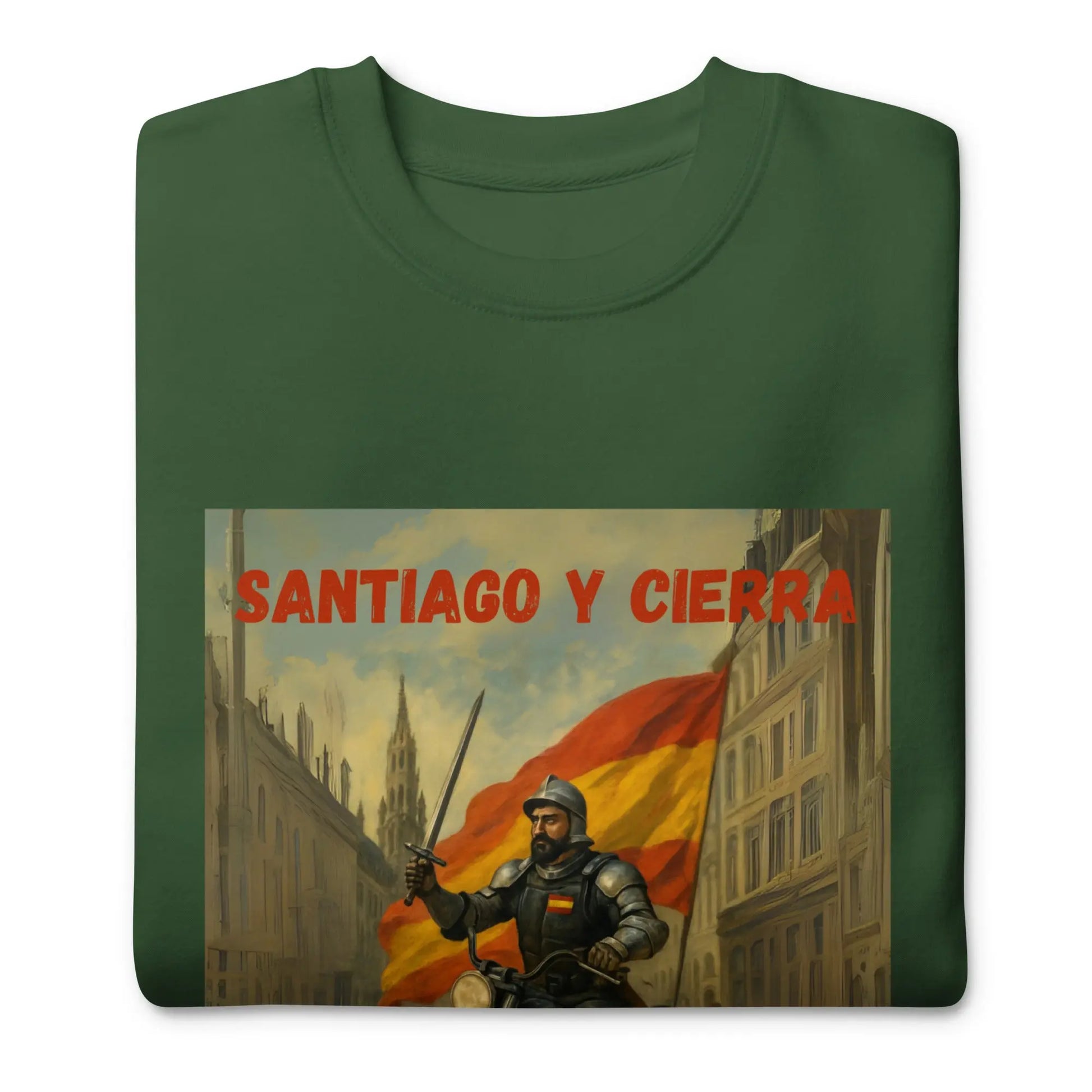 Comprar Sudadera "Santiago y cierra España" Bandera España La Flamenca de Borgoña Patricia Muñoz VOX