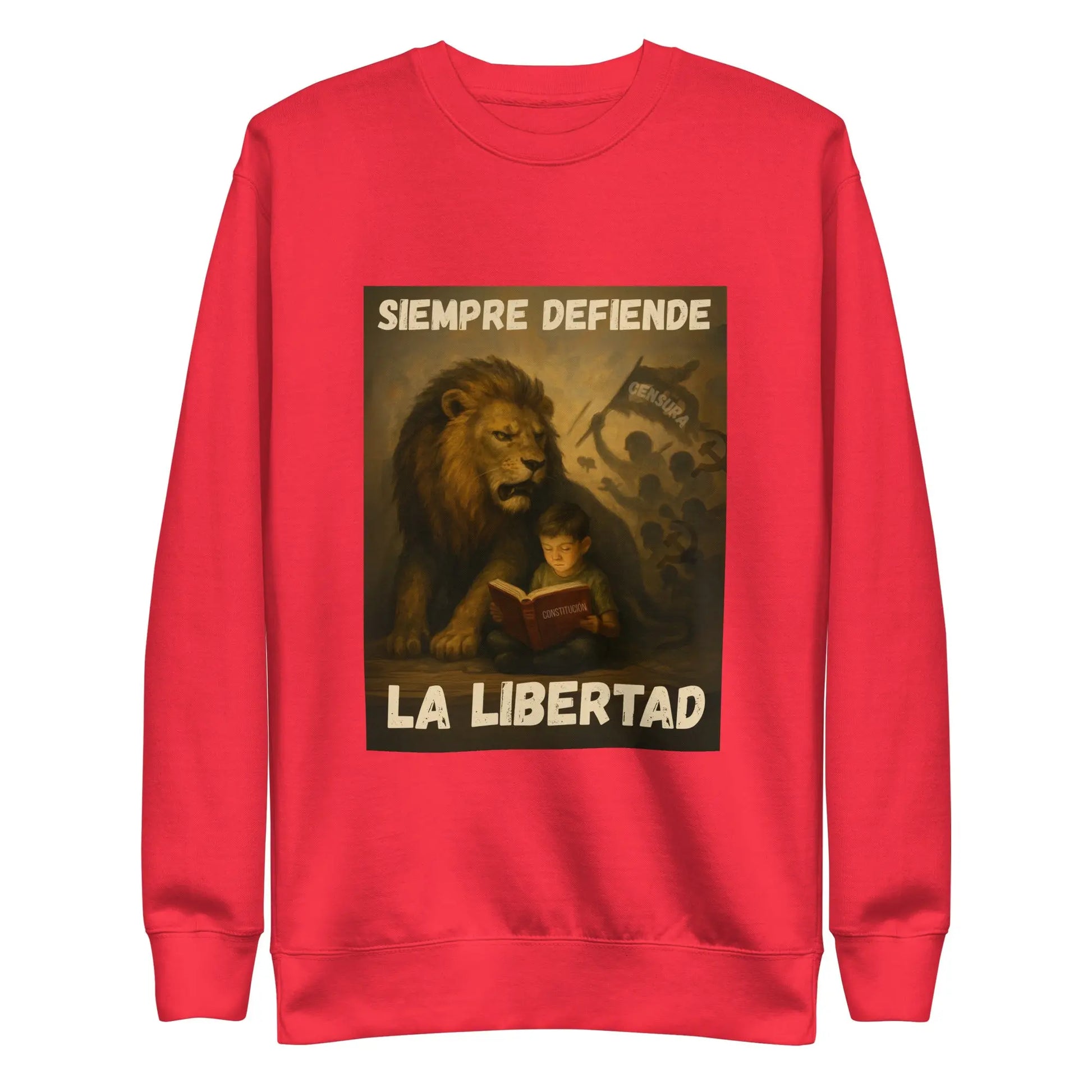 Comprar Sudadera gruesa unisex La Flamenca de Borgoña, Bandera de España, Cruz de Borgoña, Patricia Muñoz, VOX