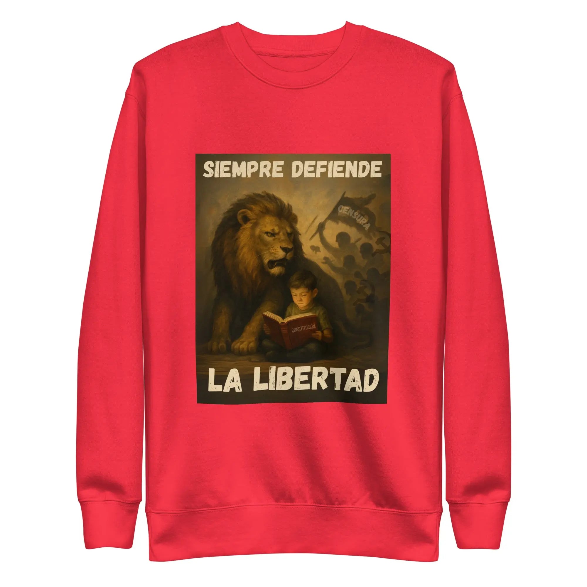 Comprar Sudadera gruesa unisex La Flamenca de Borgoña, Bandera de España, Cruz de Borgoña, Patricia Muñoz, VOX