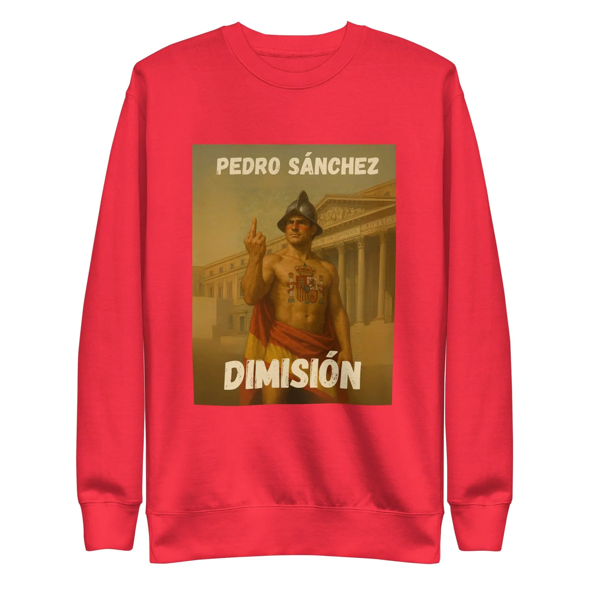 Comprar Sudadera gruesa unisex La Flamenca de Borgoña, Bandera de España, Cruz de Borgoña, Patricia Muñoz, VOX