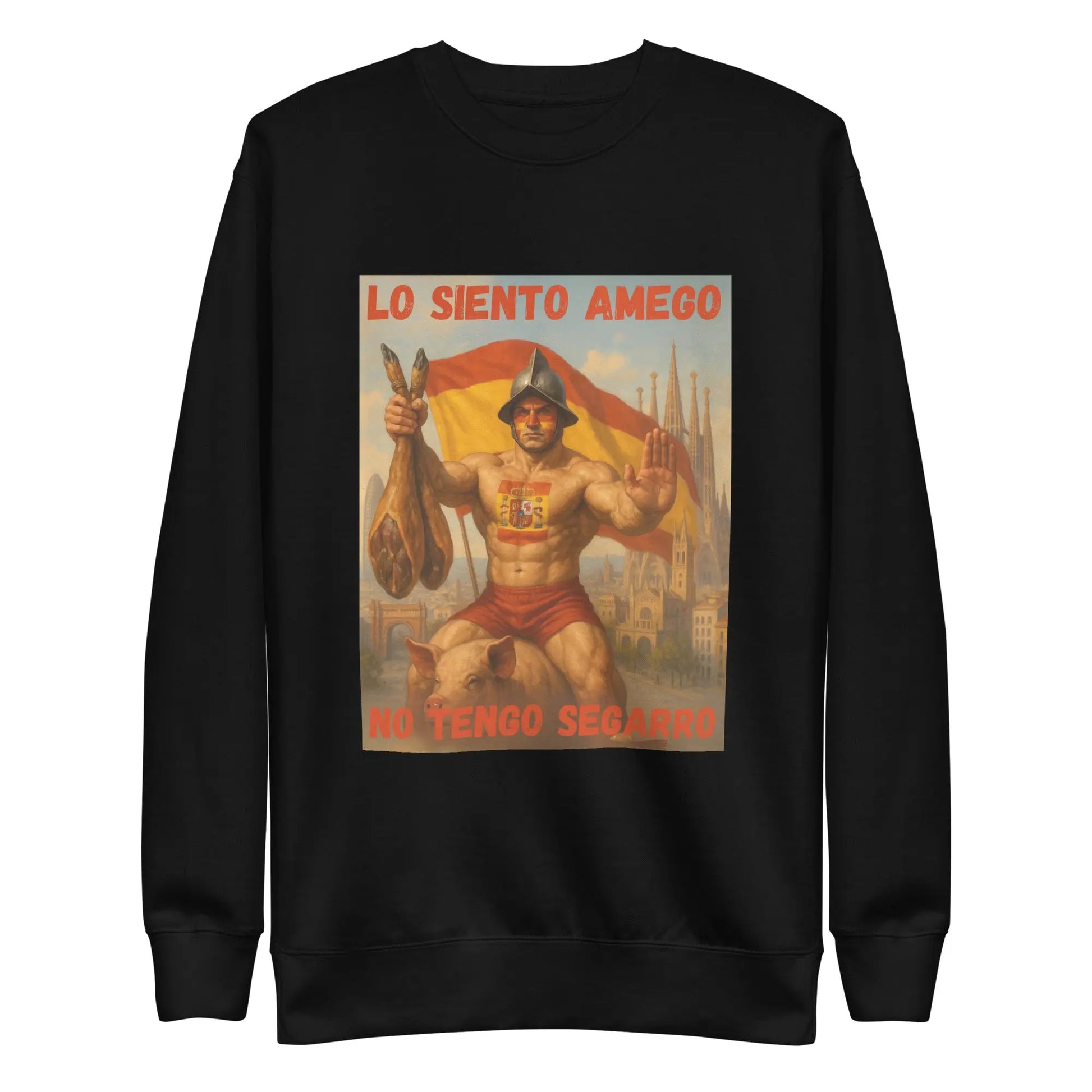 Comprar Sudadera gruesa unisex La Flamenca de Borgoña, Bandera de España, Cruz de Borgoña, Patricia Muñoz, VOX