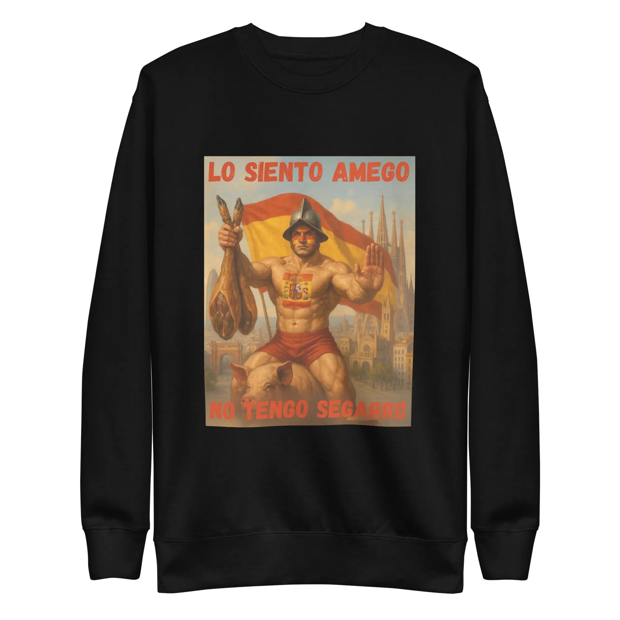 Comprar Sudadera gruesa unisex La Flamenca de Borgoña, Bandera de España, Cruz de Borgoña, Patricia Muñoz, VOX