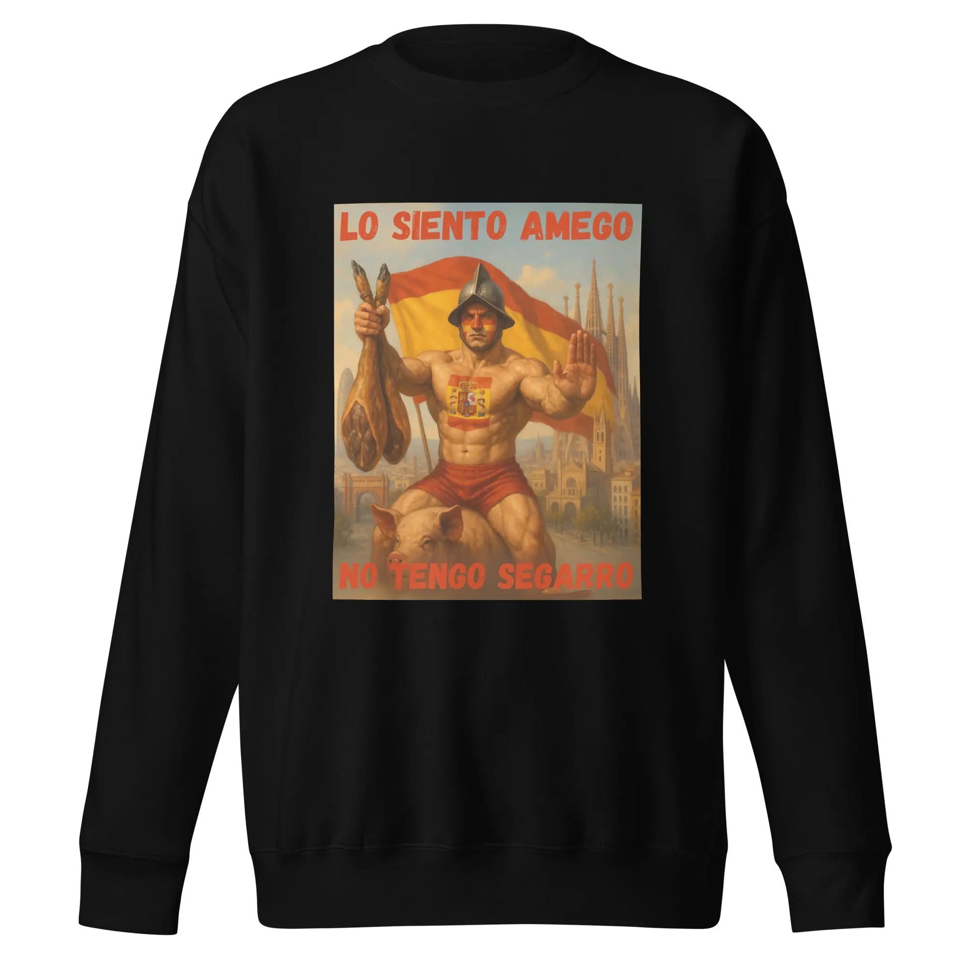 Comprar Sudadera gruesa unisex La Flamenca de Borgoña, Bandera de España, Cruz de Borgoña, Patricia Muñoz, VOX