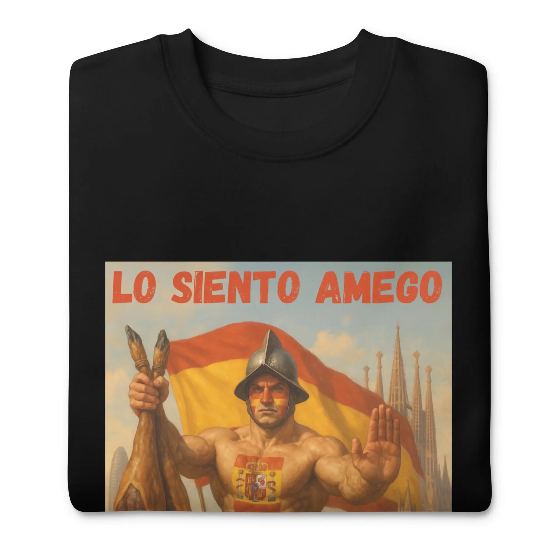 Comprar Sudadera gruesa unisex La Flamenca de Borgoña, Bandera de España, Cruz de Borgoña, Patricia Muñoz, VOX