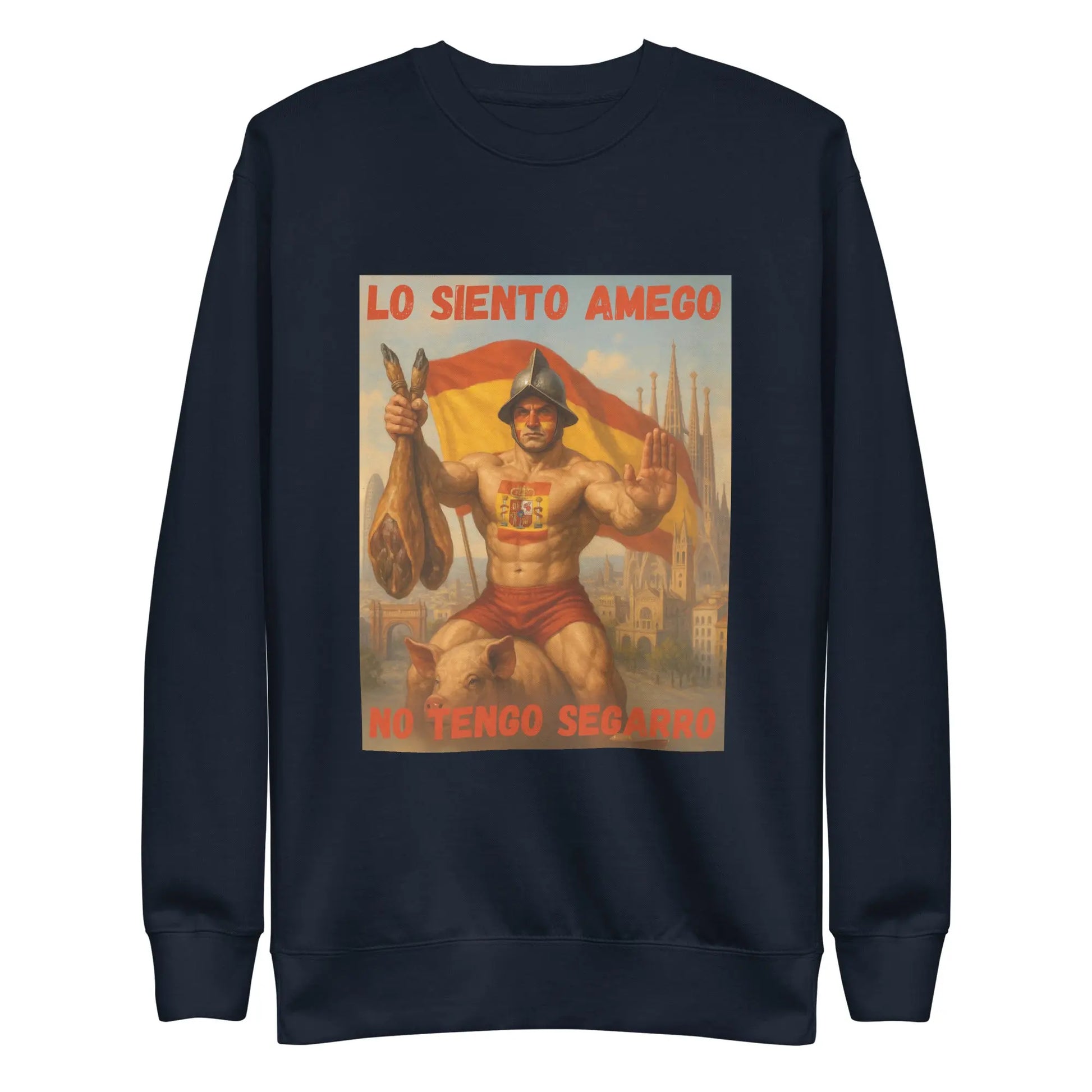 Comprar Sudadera gruesa unisex La Flamenca de Borgoña, Bandera de España, Cruz de Borgoña, Patricia Muñoz, VOX