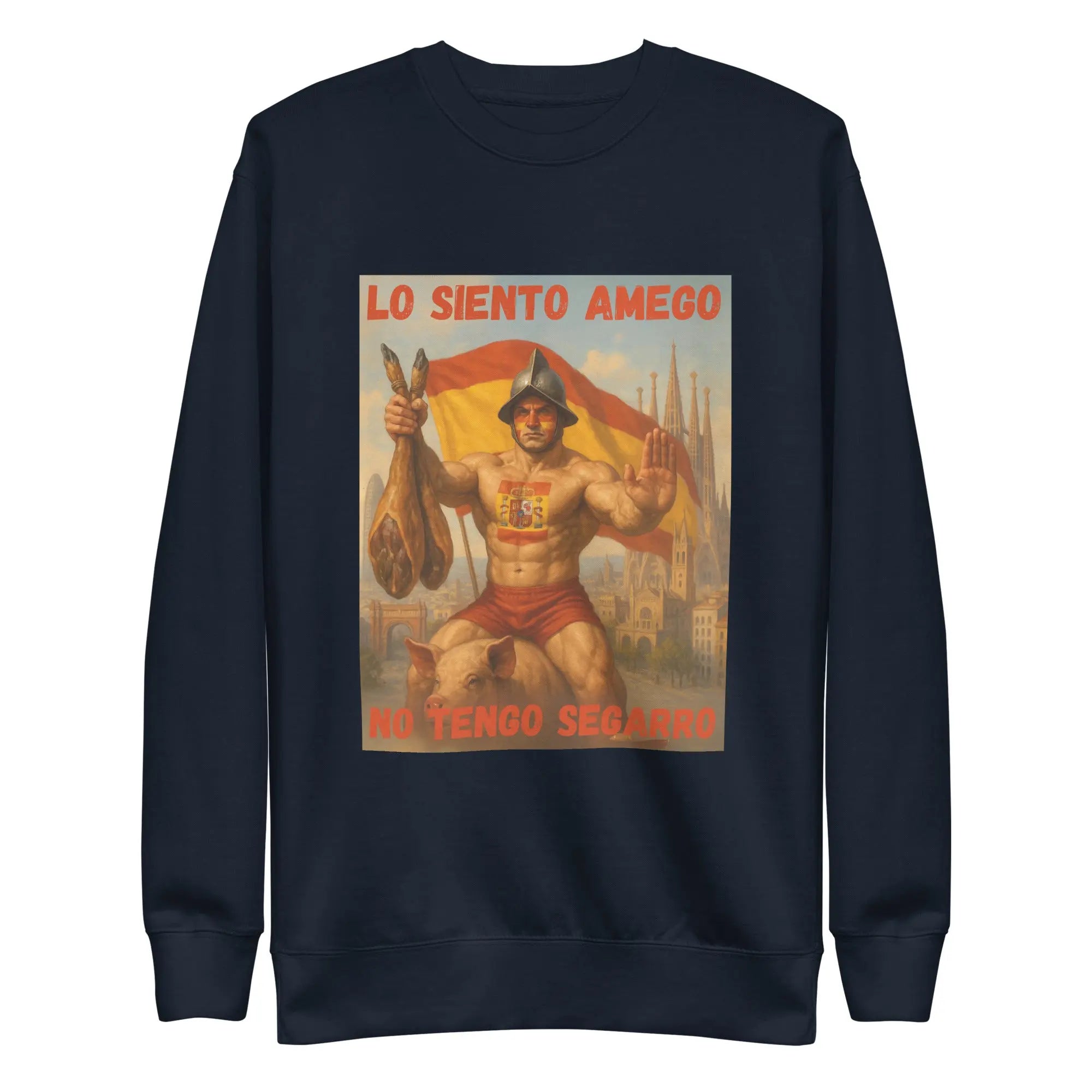 Comprar Sudadera gruesa unisex La Flamenca de Borgoña, Bandera de España, Cruz de Borgoña, Patricia Muñoz, VOX