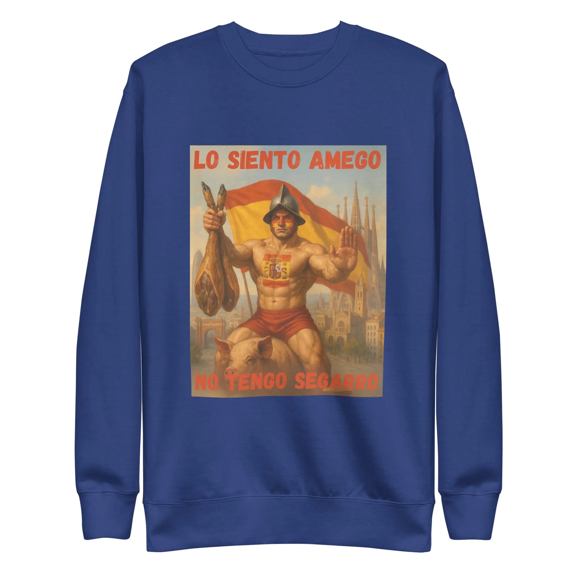 Comprar Sudadera gruesa unisex La Flamenca de Borgoña, Bandera de España, Cruz de Borgoña, Patricia Muñoz, VOX