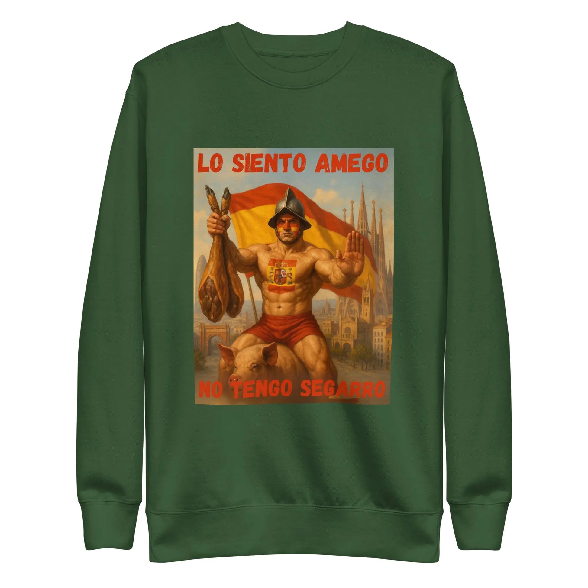 Comprar Sudadera gruesa unisex La Flamenca de Borgoña, Bandera de España, Cruz de Borgoña, Patricia Muñoz, VOX