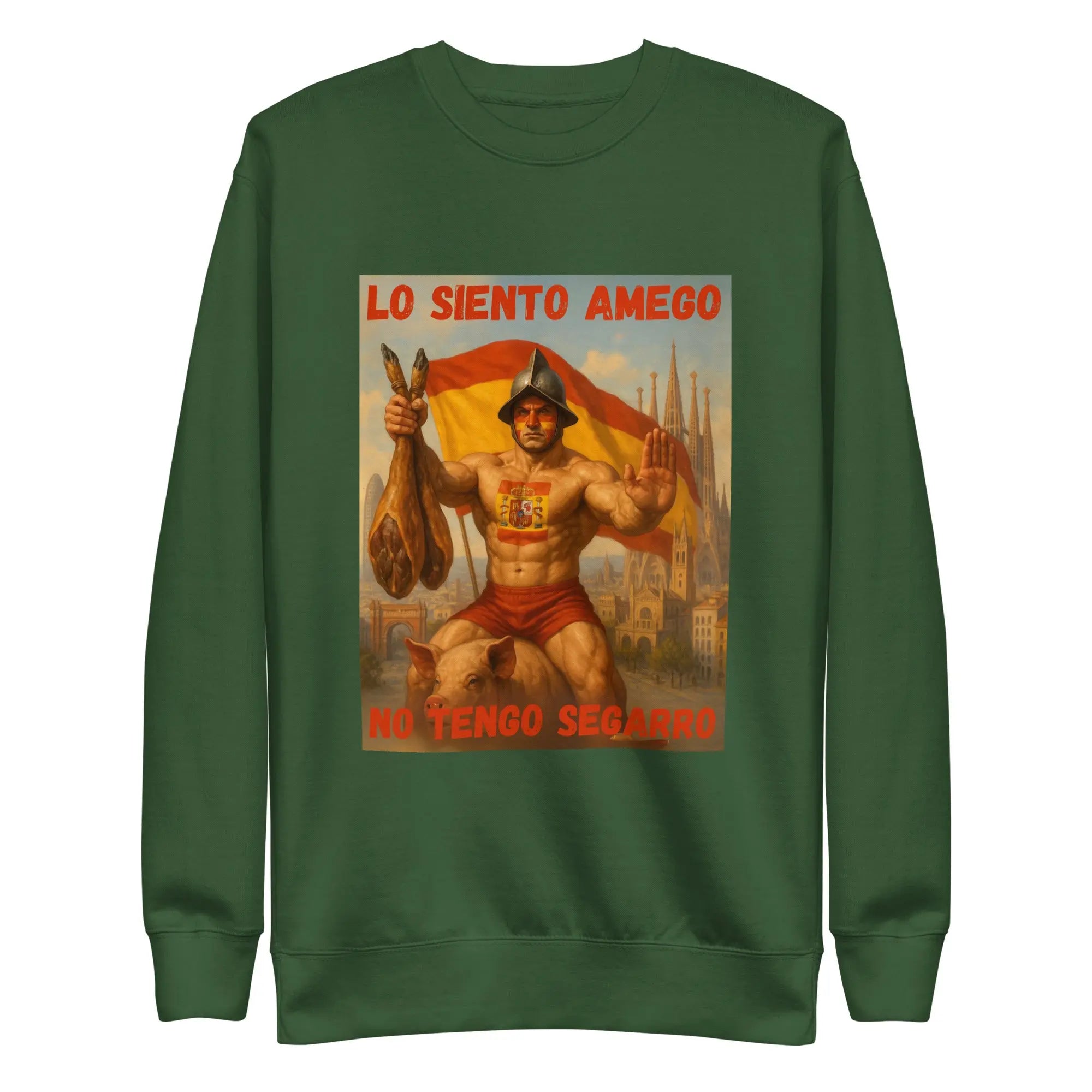 Comprar Sudadera gruesa unisex La Flamenca de Borgoña, Bandera de España, Cruz de Borgoña, Patricia Muñoz, VOX