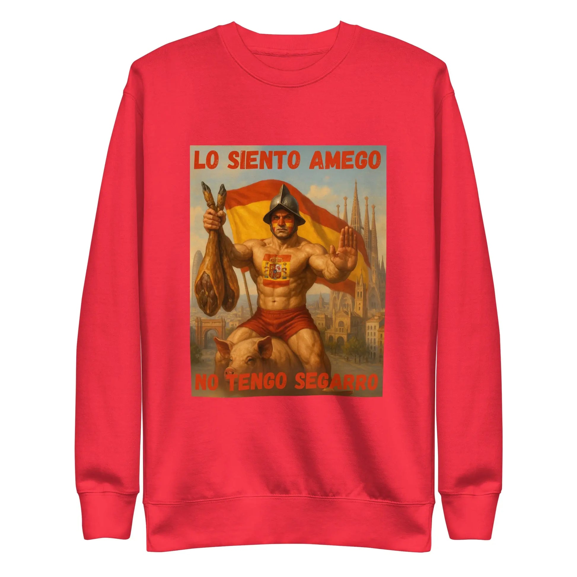 Comprar Sudadera gruesa unisex La Flamenca de Borgoña, Bandera de España, Cruz de Borgoña, Patricia Muñoz, VOX