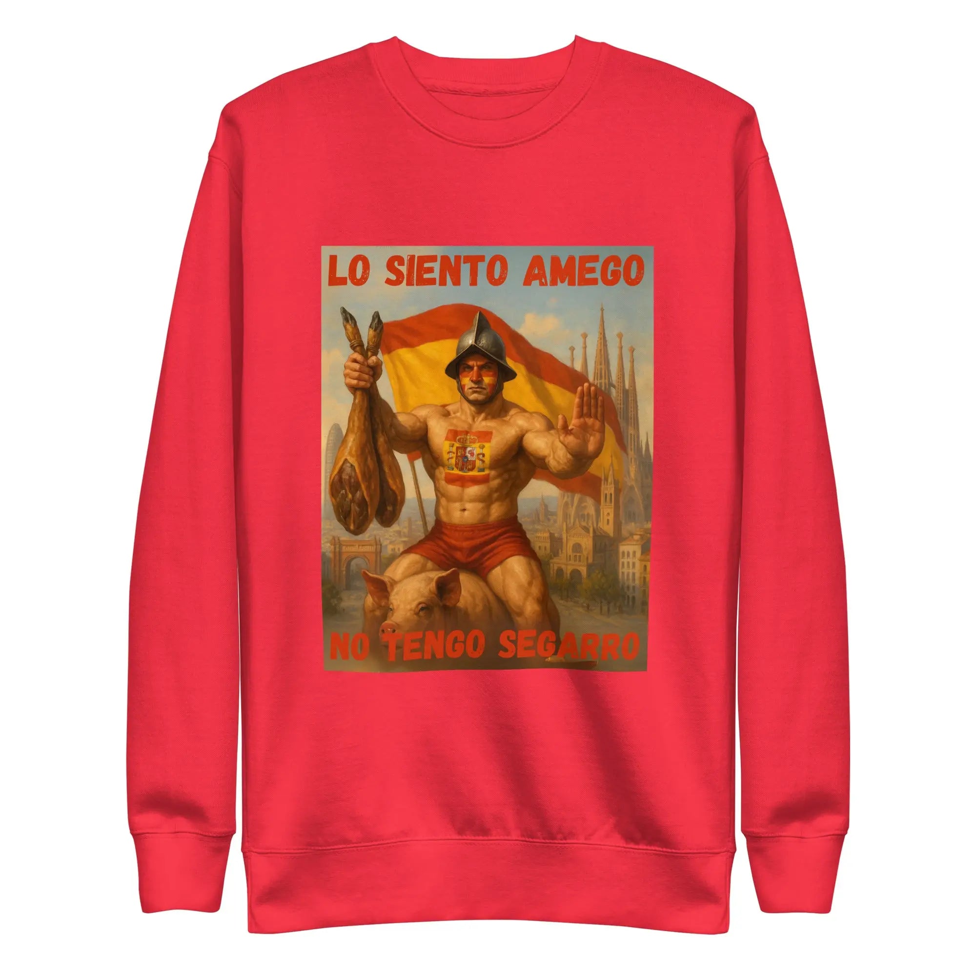 Comprar Sudadera gruesa unisex La Flamenca de Borgoña, Bandera de España, Cruz de Borgoña, Patricia Muñoz, VOX