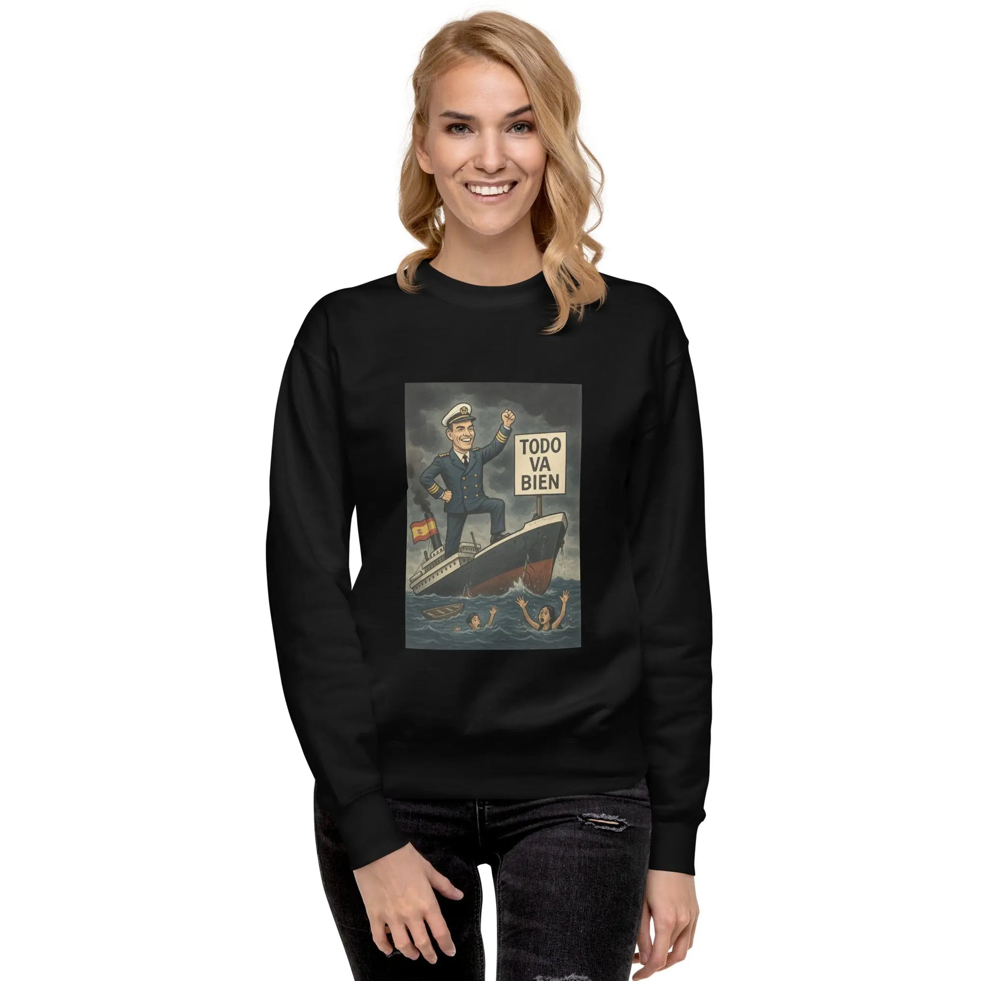 Comprar Sudadera gruesa unisex La Flamenca de Borgoña, Bandera de España, Cruz de Borgoña, Patricia Muñoz, VOX