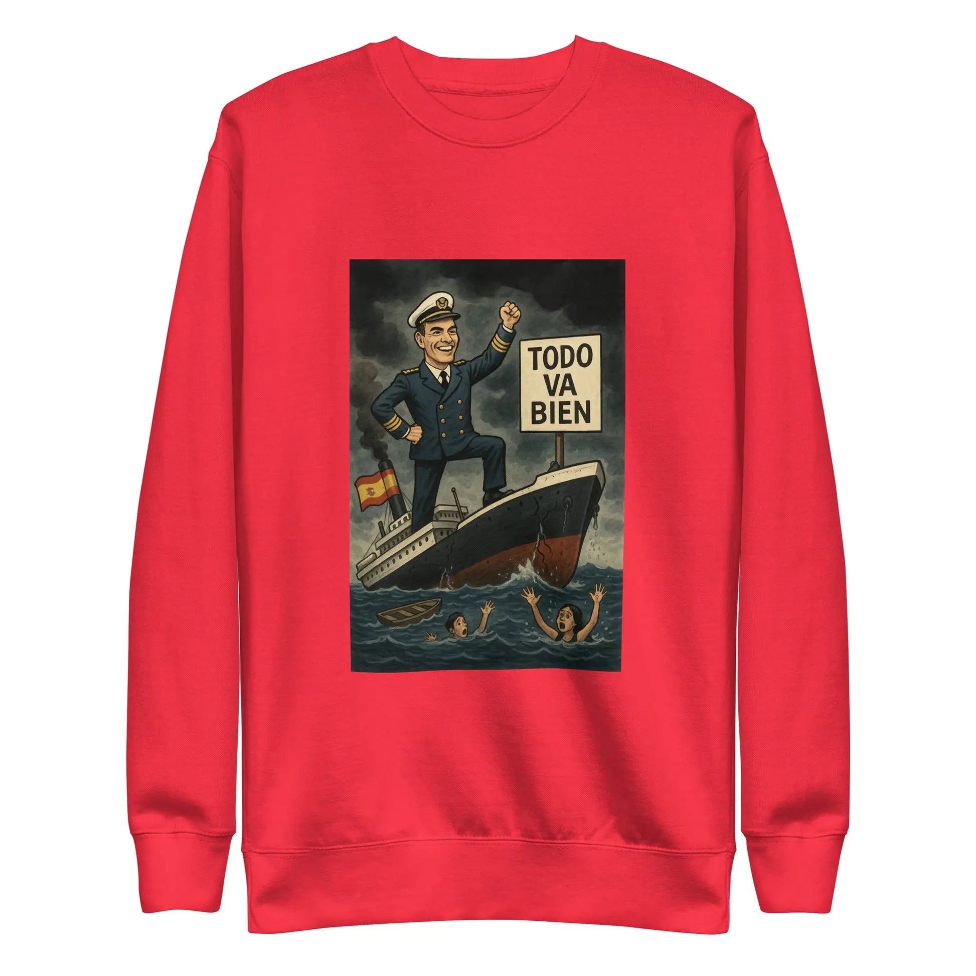 Comprar Sudadera gruesa unisex La Flamenca de Borgoña, Bandera de España, Cruz de Borgoña, Patricia Muñoz, VOX