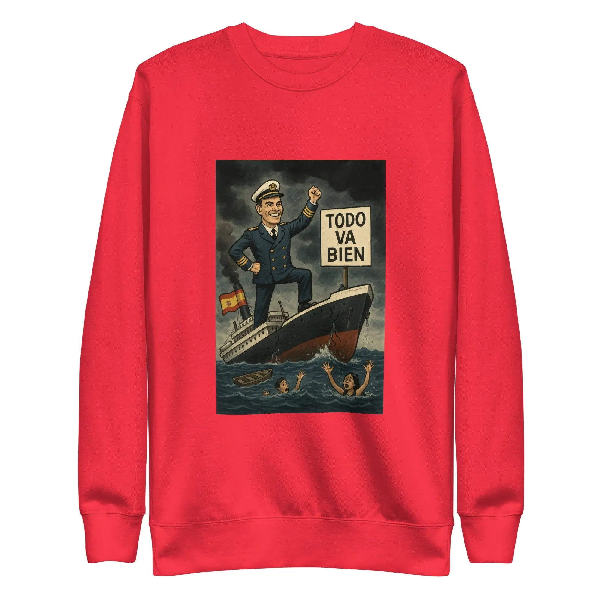 Comprar Sudadera gruesa unisex La Flamenca de Borgoña, Bandera de España, Cruz de Borgoña, Patricia Muñoz, VOX