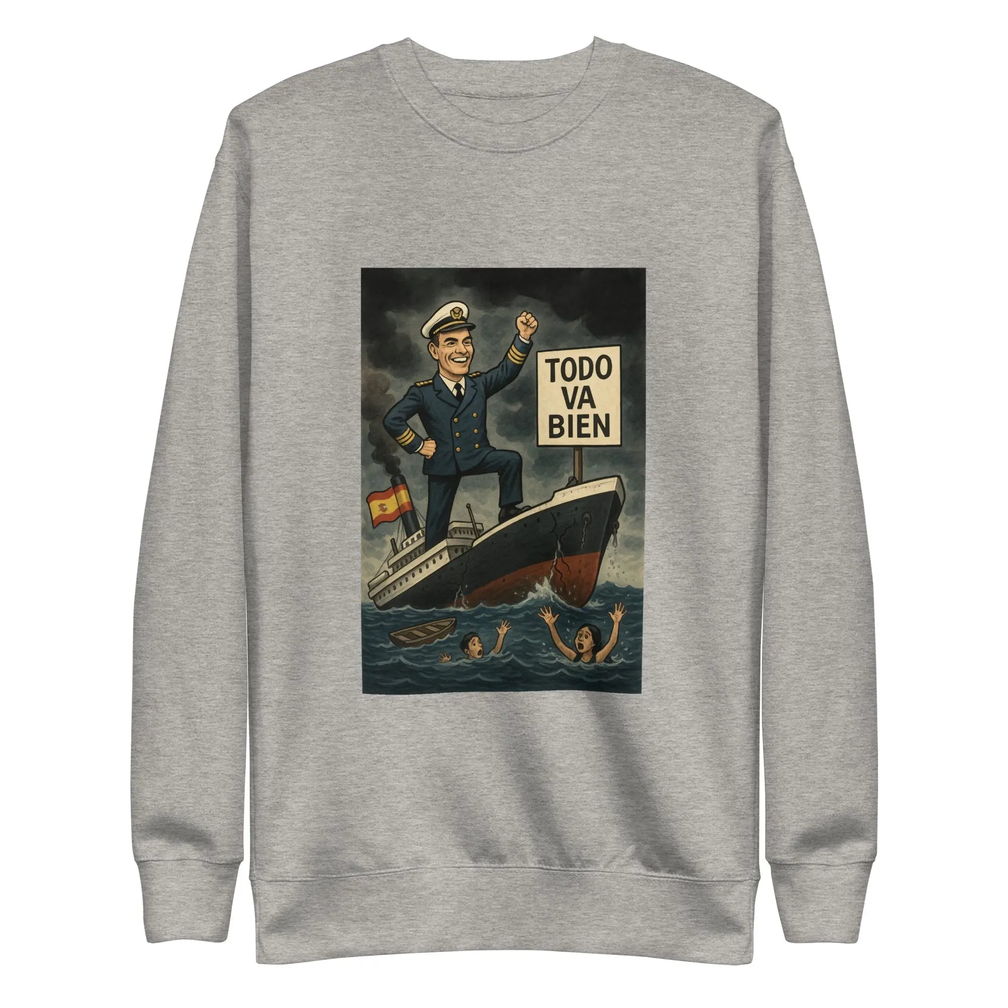 Comprar Sudadera gruesa unisex La Flamenca de Borgoña, Bandera de España, Cruz de Borgoña, Patricia Muñoz, VOX